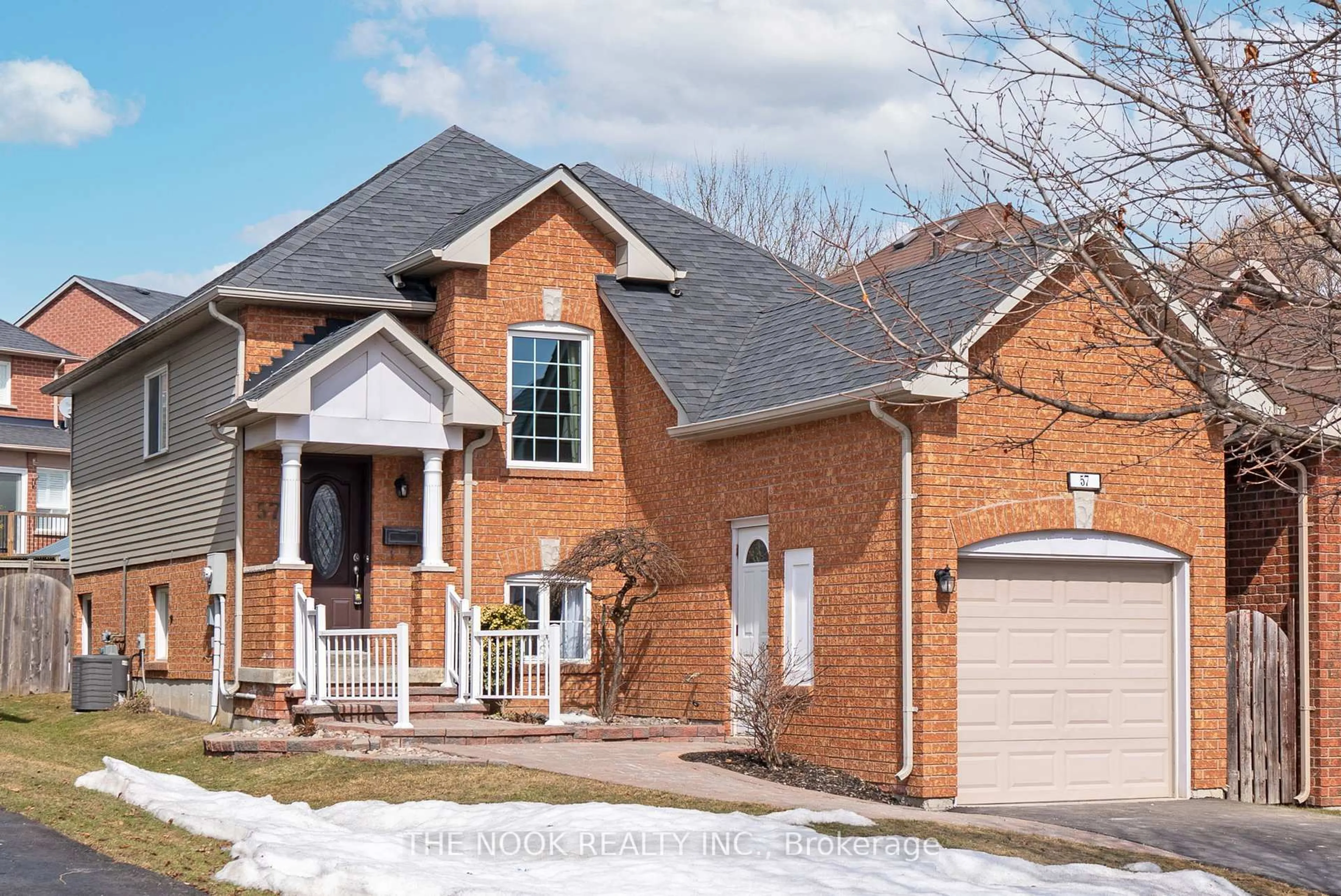 Home with brick exterior material, street for 57 Abernethy Cres, Clarington Ontario L1C 4Z1