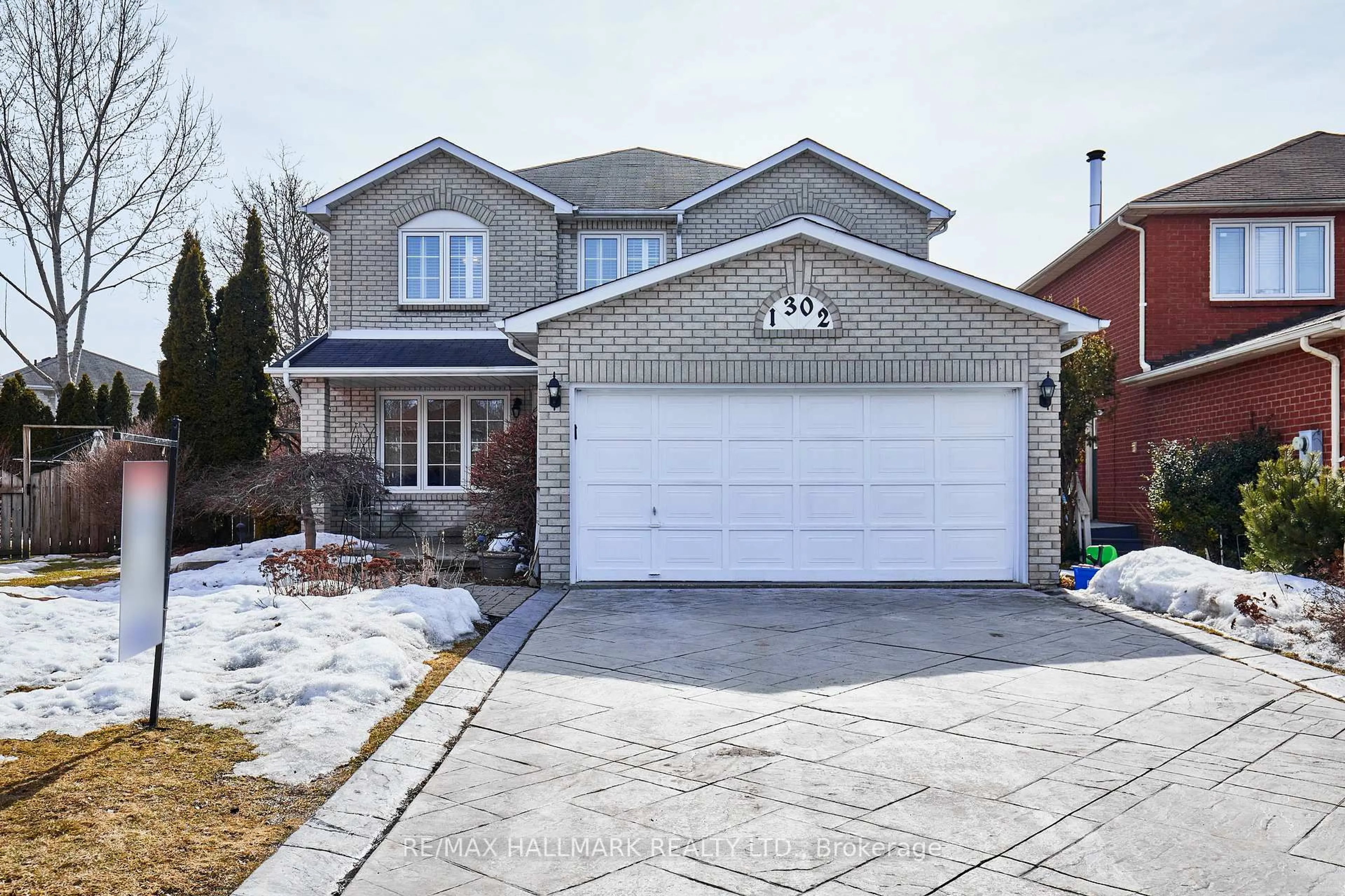 Home with brick exterior material, street for 1302 Cornell Crt, Pickering Ontario L1X 2P1