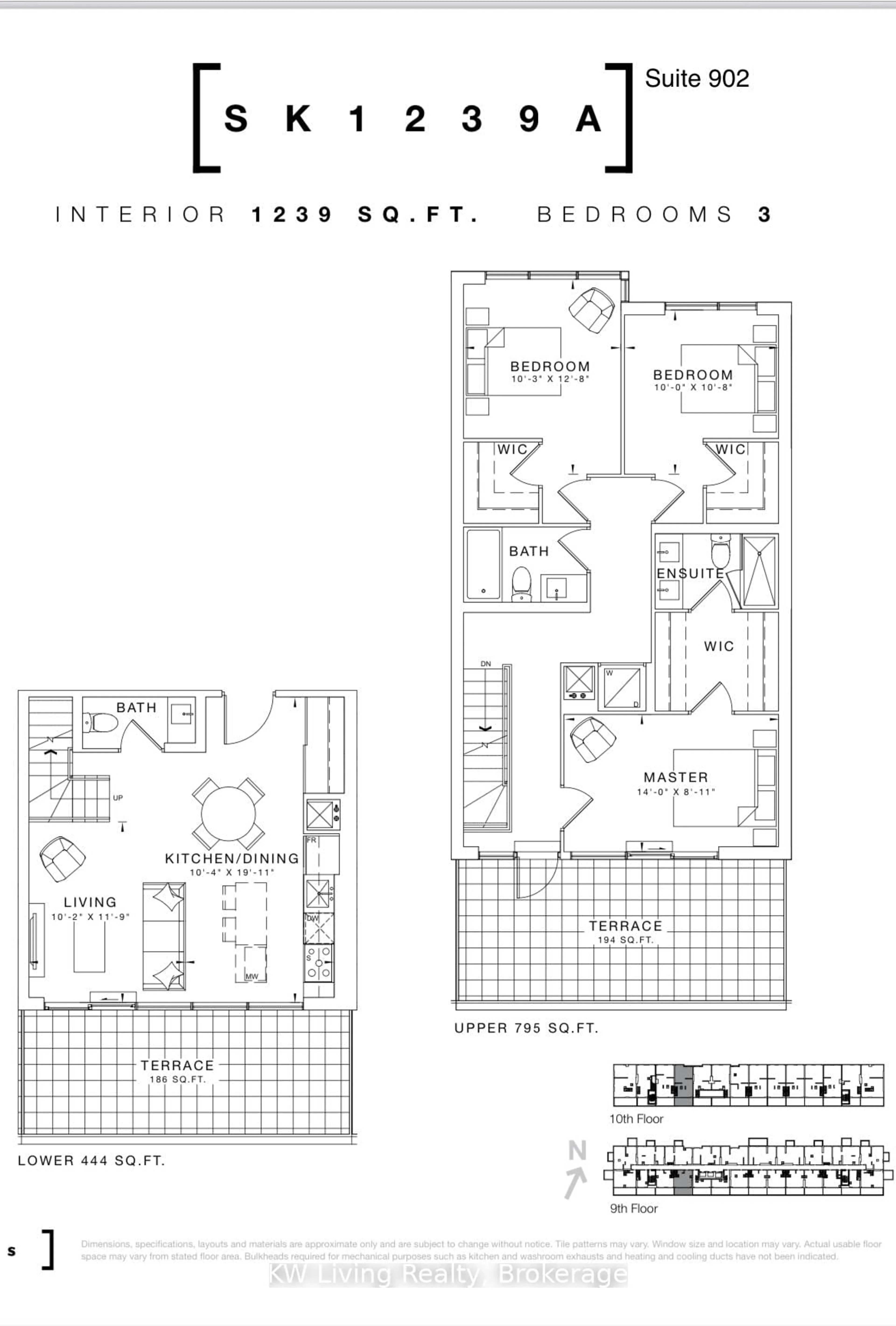 Floor plan for 2799 Kingston Rd #902, Toronto Ontario M1M 0E3
