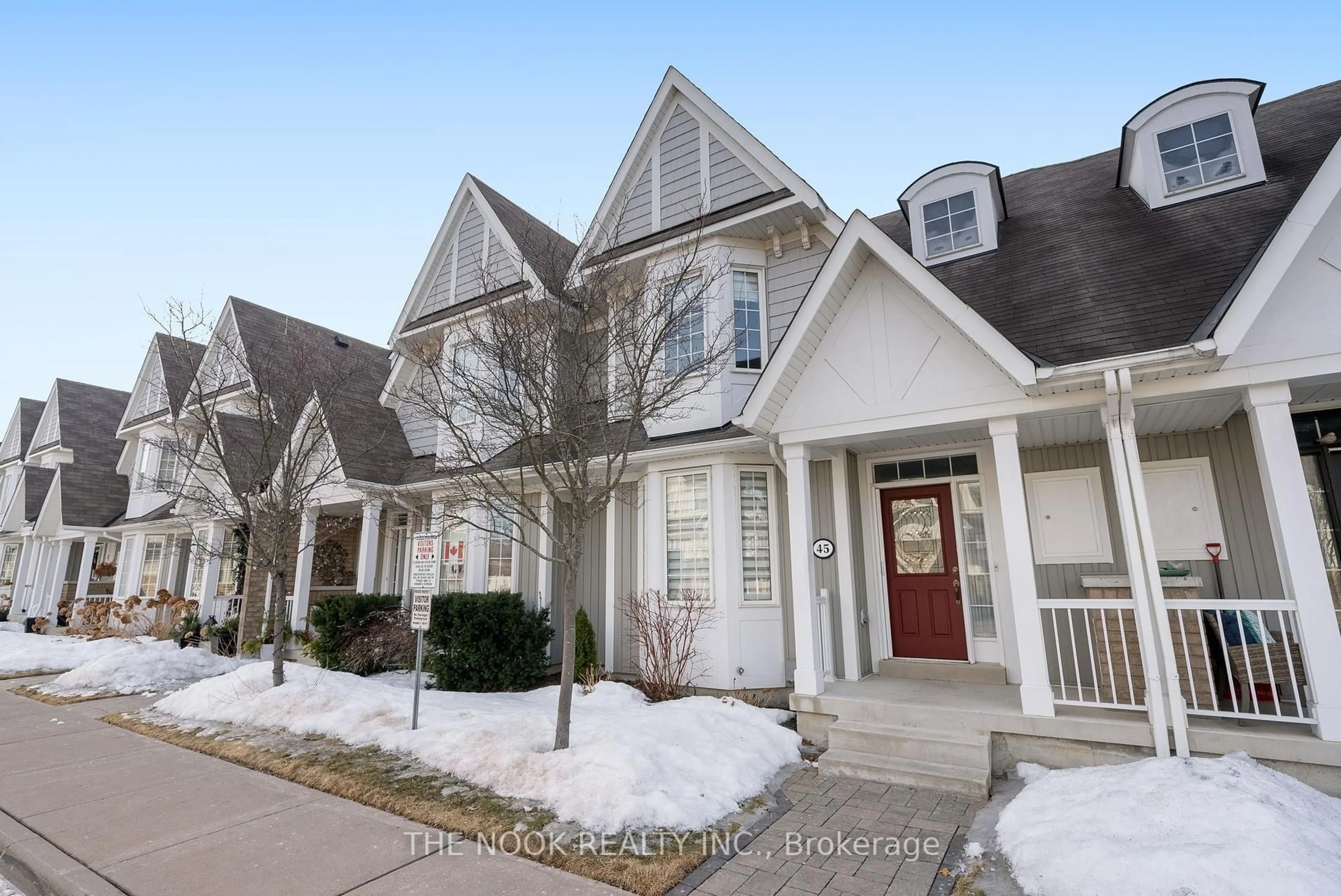 Home with brick exterior material, street for 45 Vallance Way #24, Whitby Ontario L1M 0J9