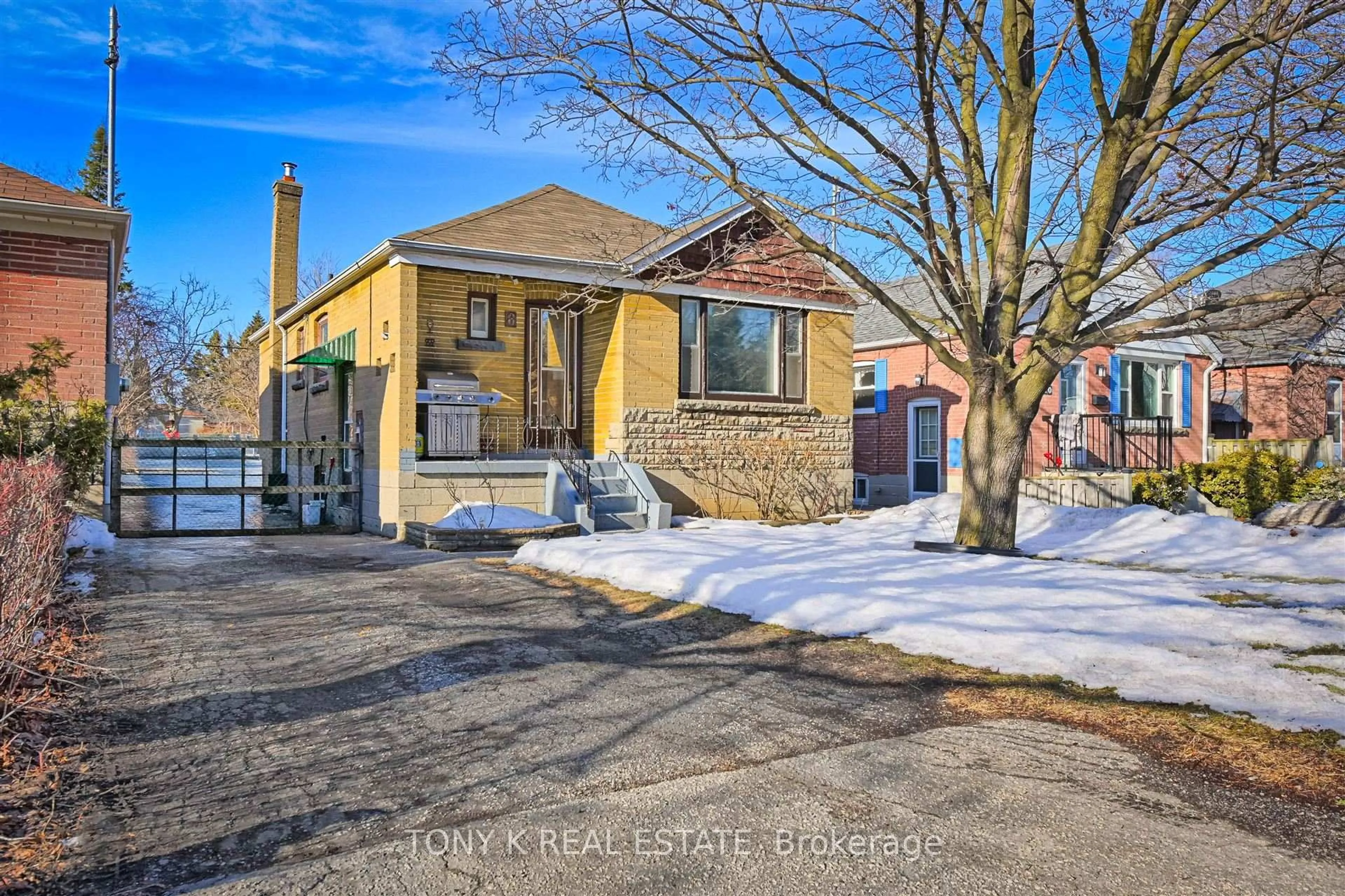 Home with brick exterior material, street for 8 Davidson Ave, Toronto Ontario M1K 1C3