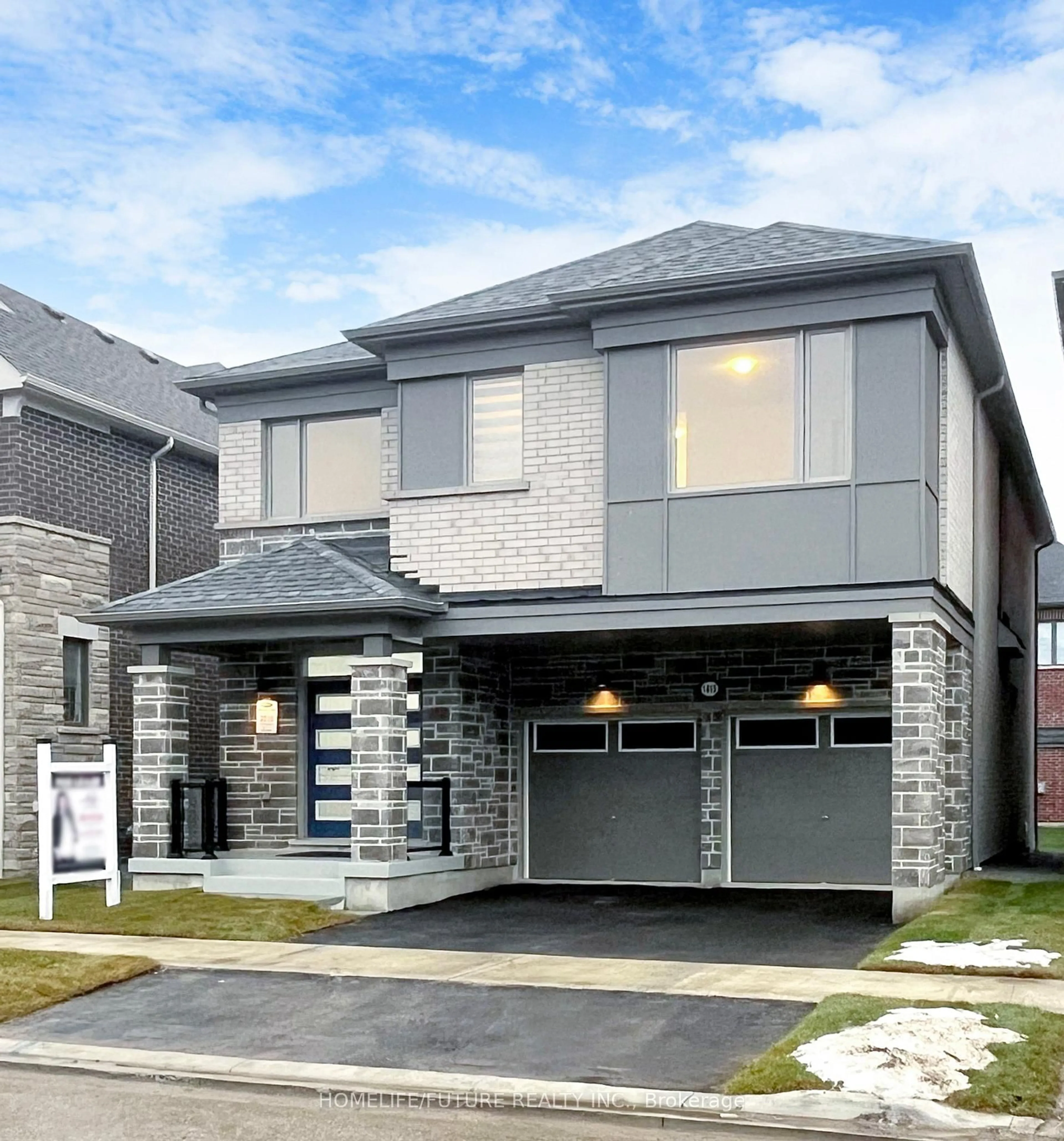 Home with brick exterior material, street for 1415 Swallowtail Lane, Pickering Ontario L1X 0N8