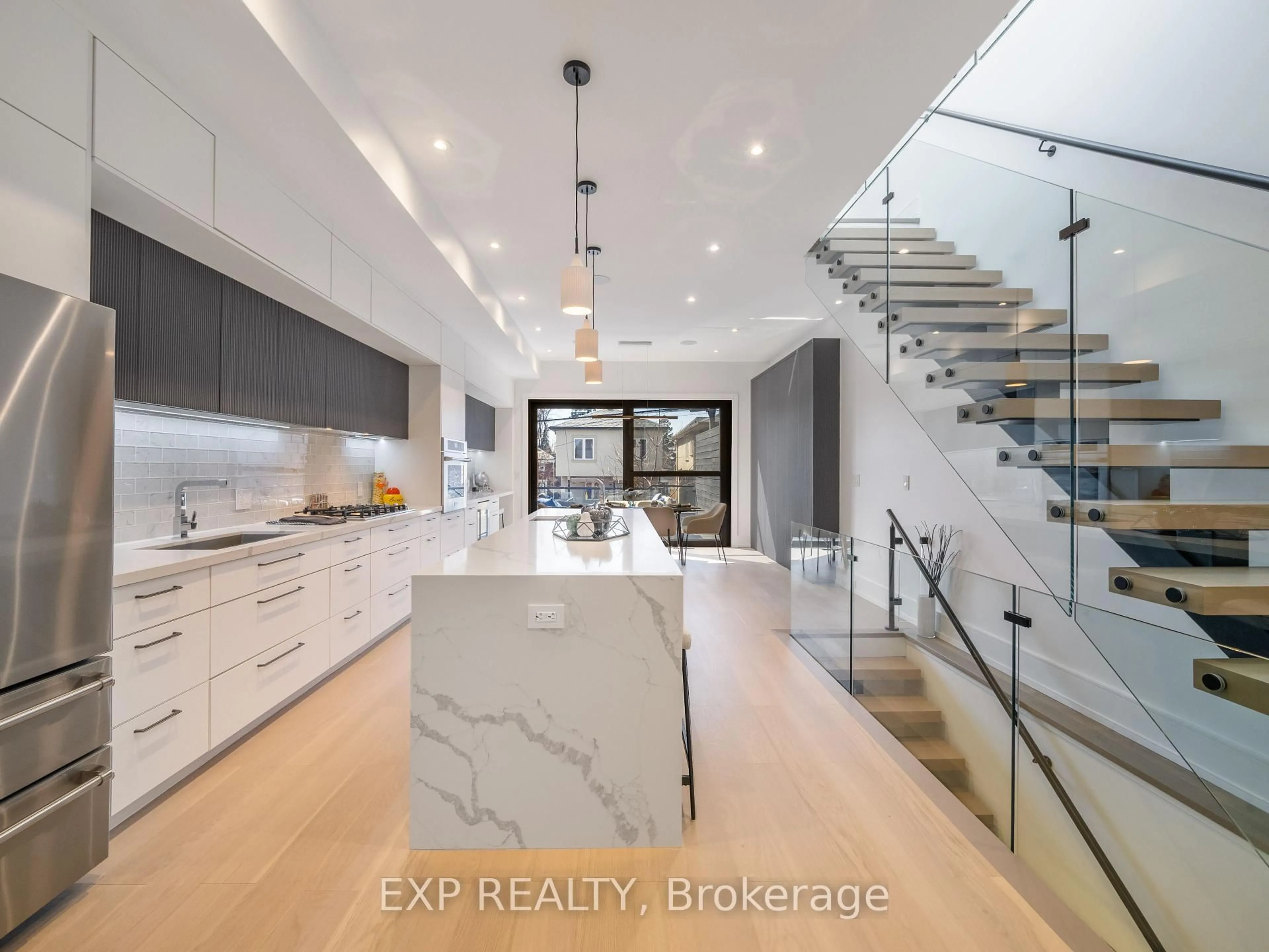Contemporary kitchen, unknown for 46A Leroy Ave, Toronto Ontario M4J 4G8