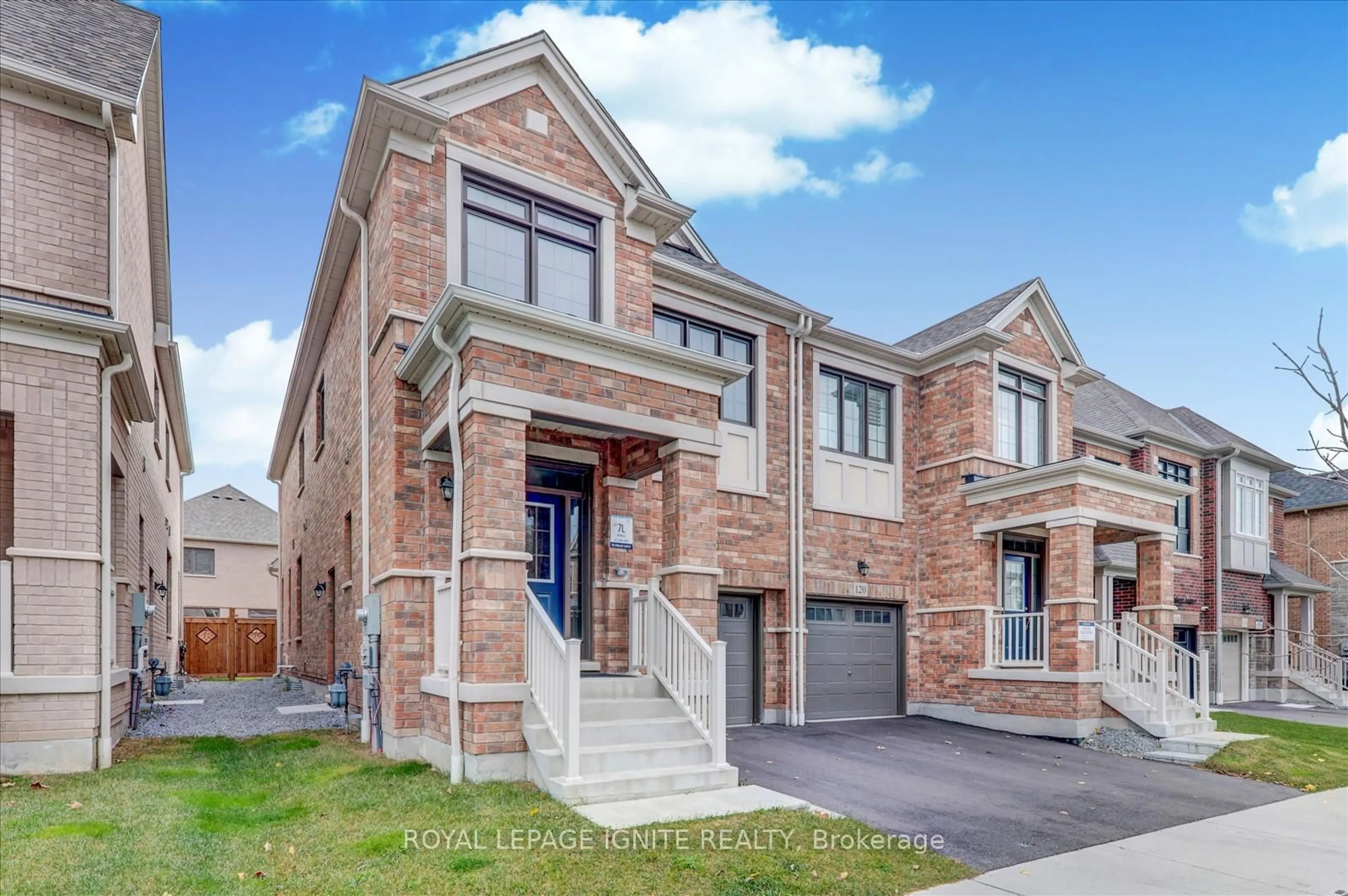 Home with brick exterior material, street for 122 Laing Dr, Whitby Ontario L1P 0N5