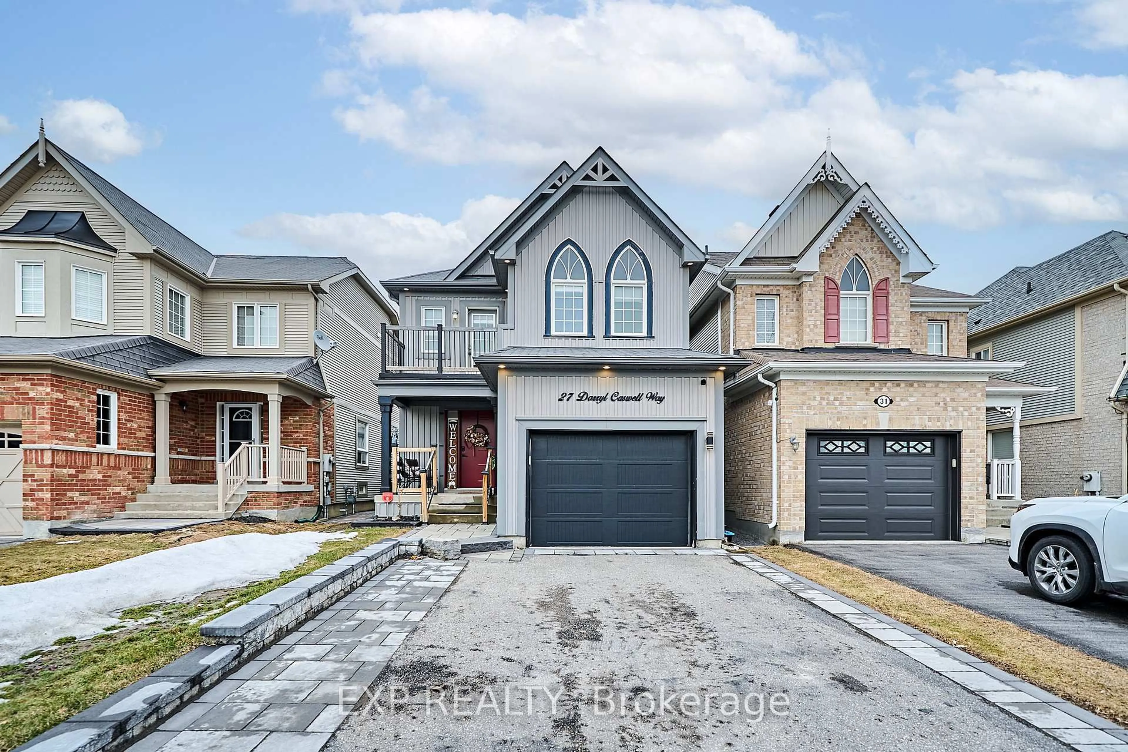 Home with brick exterior material, street for 27 Darryl Caswell Way, Clarington Ontario L1C 0H9