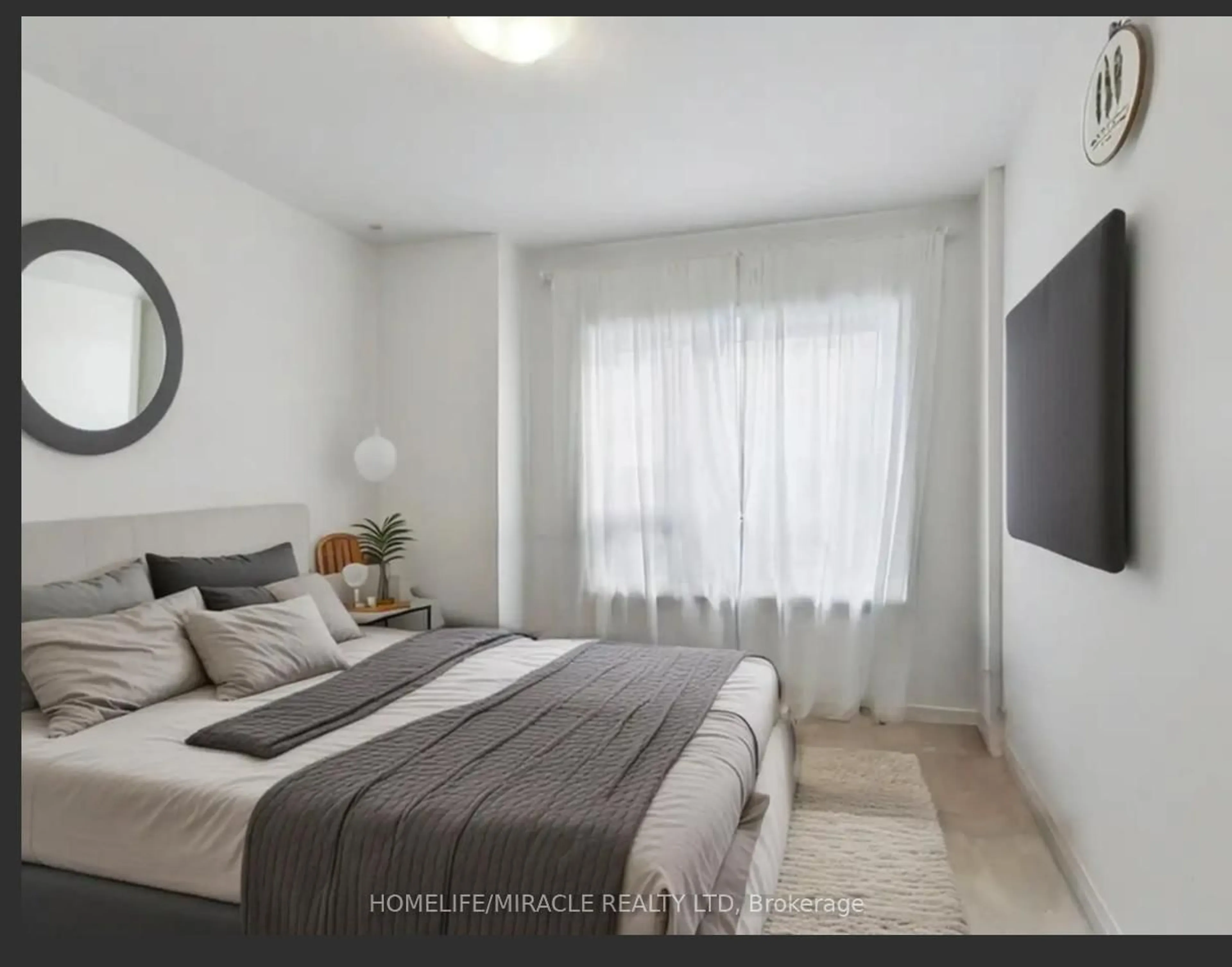 Bedroom with bed, unknown for 2635 William Jackson Dr #1206, Pickering Ontario L1X 0L2