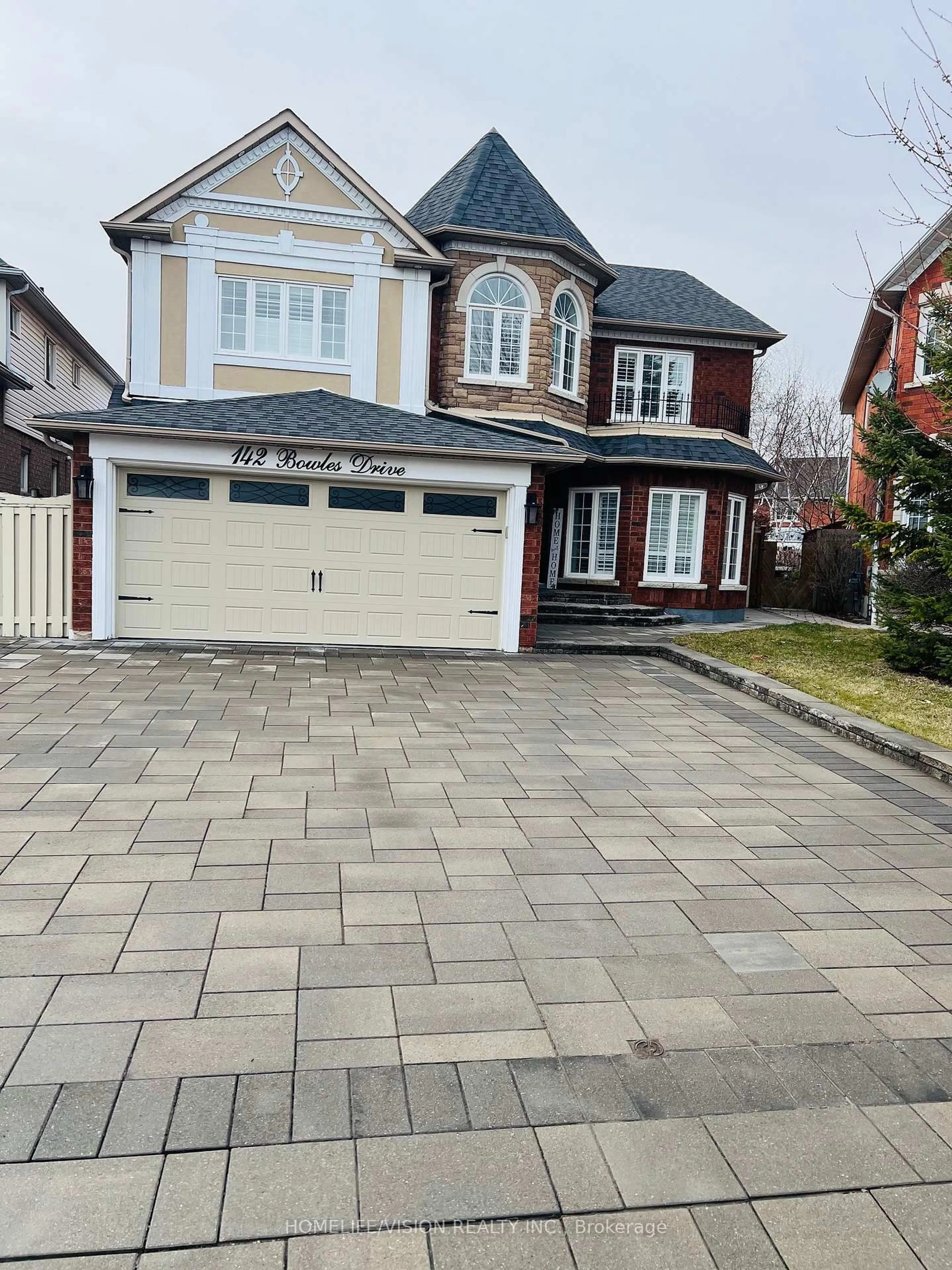 Home with brick exterior material, street for 142 Bowles Dr, Ajax Ontario L1T 4C3