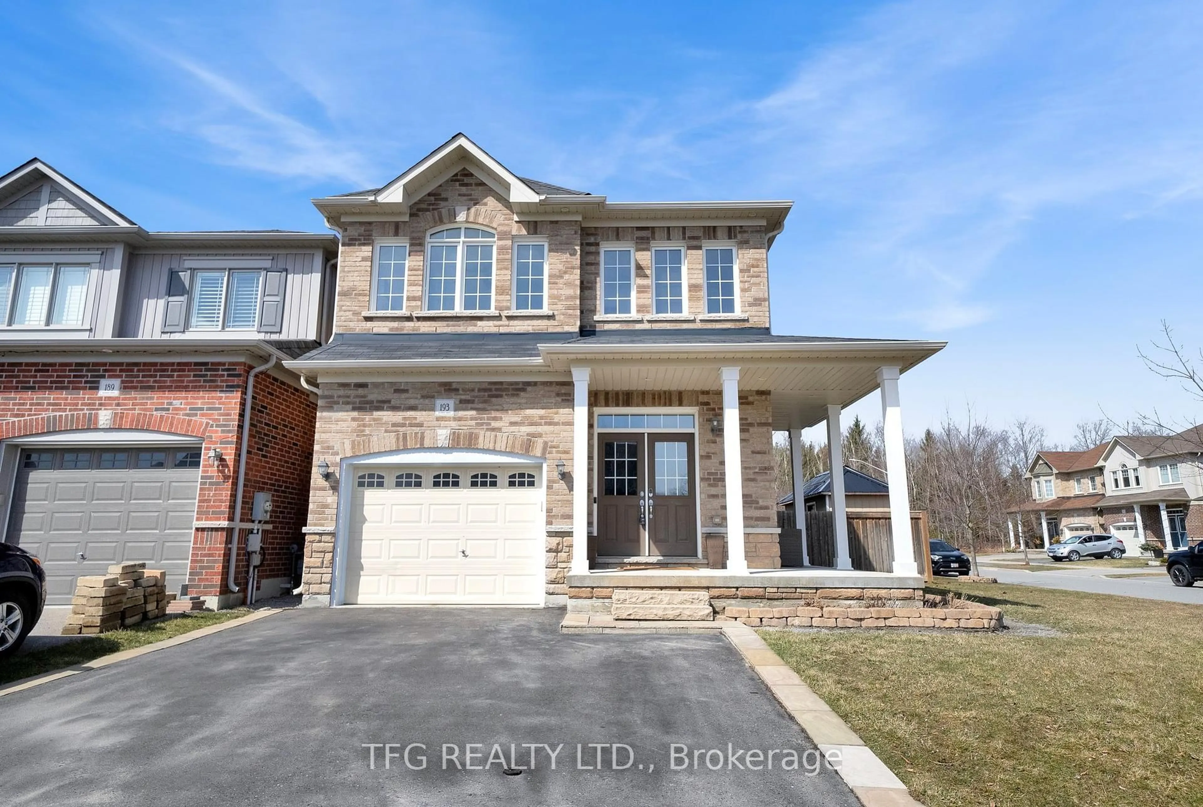 Home with brick exterior material, street for 193 Elmer Adams Dr, Clarington Ontario L1E 0G4