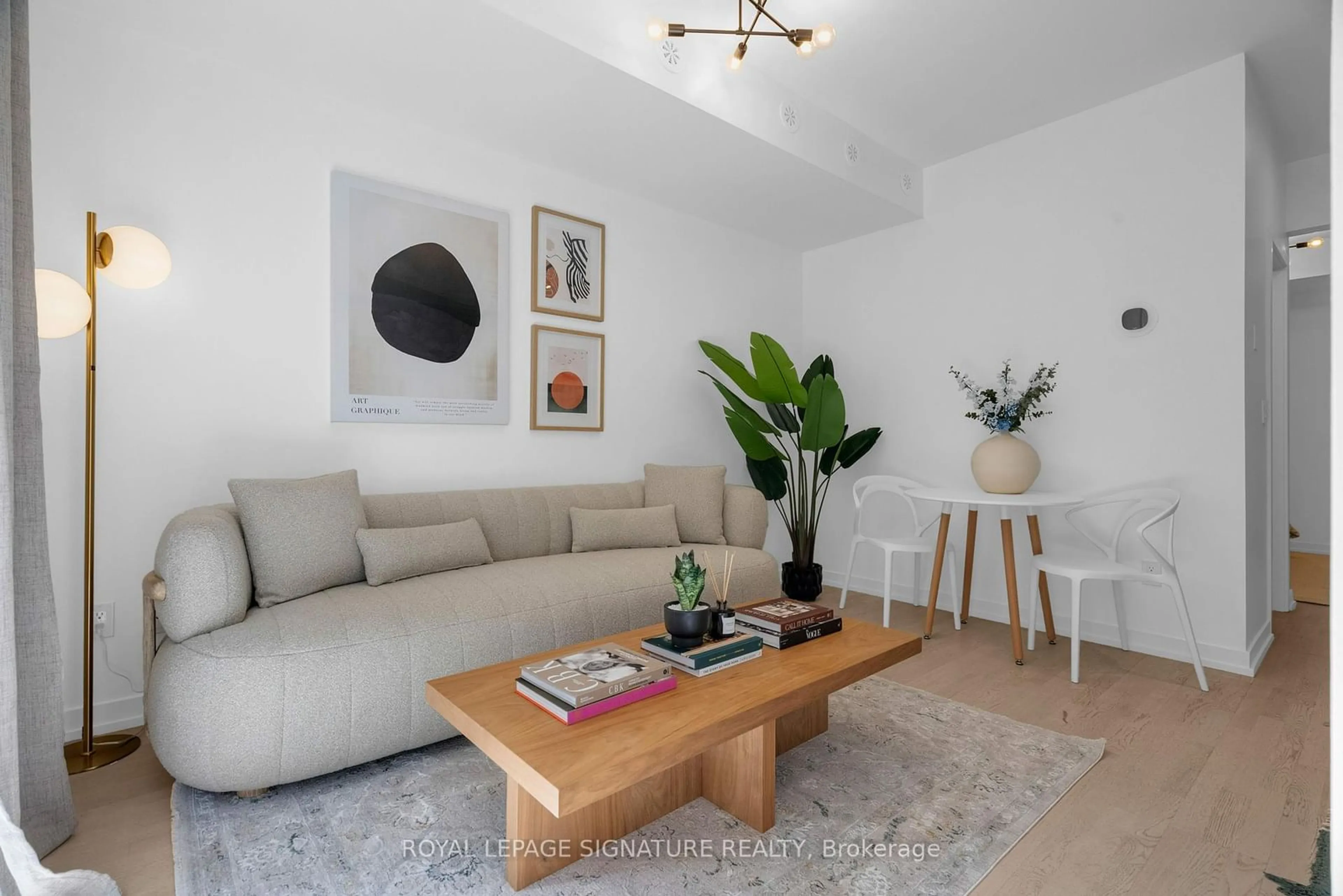 Living room with furniture, unknown for 150 Broadview Ave #17, Toronto Ontario M4M 0A9