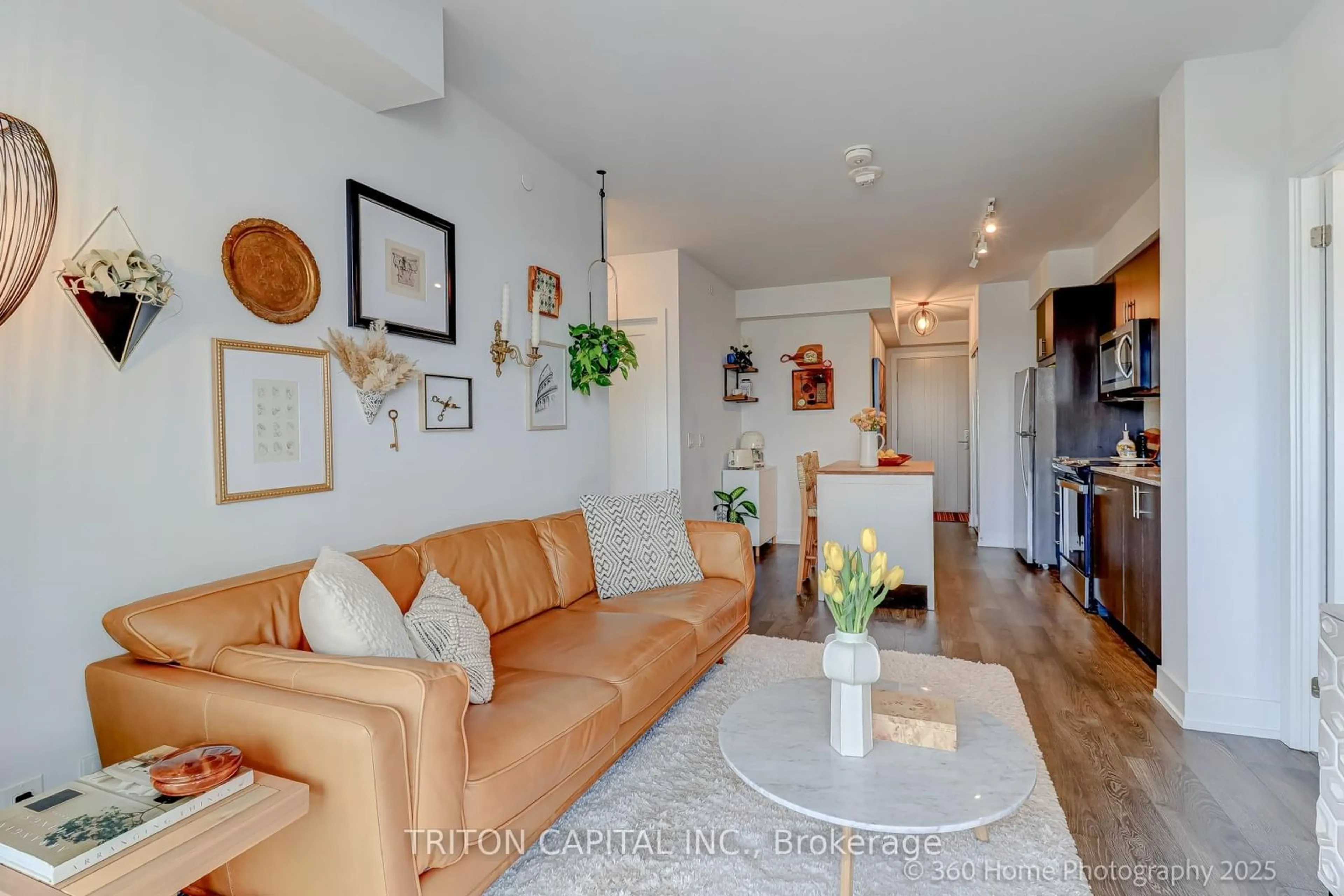 Living room with furniture, unknown for 2550 Simcoe St N St #418, Oshawa Ontario L1L 0R5