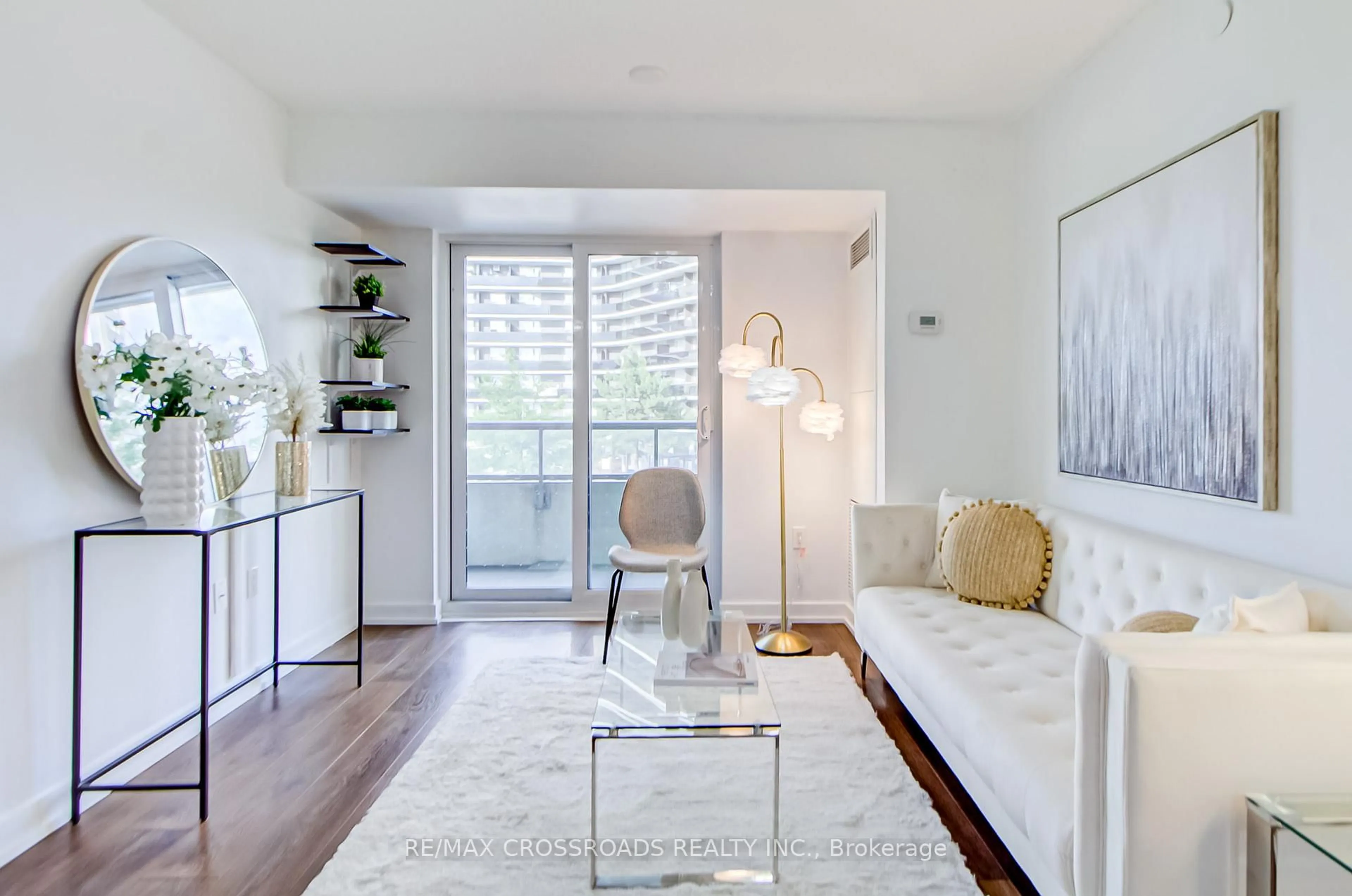 Living room with furniture, unknown for 1346 Danforth Rd #214, Toronto Ontario M1J 0A9