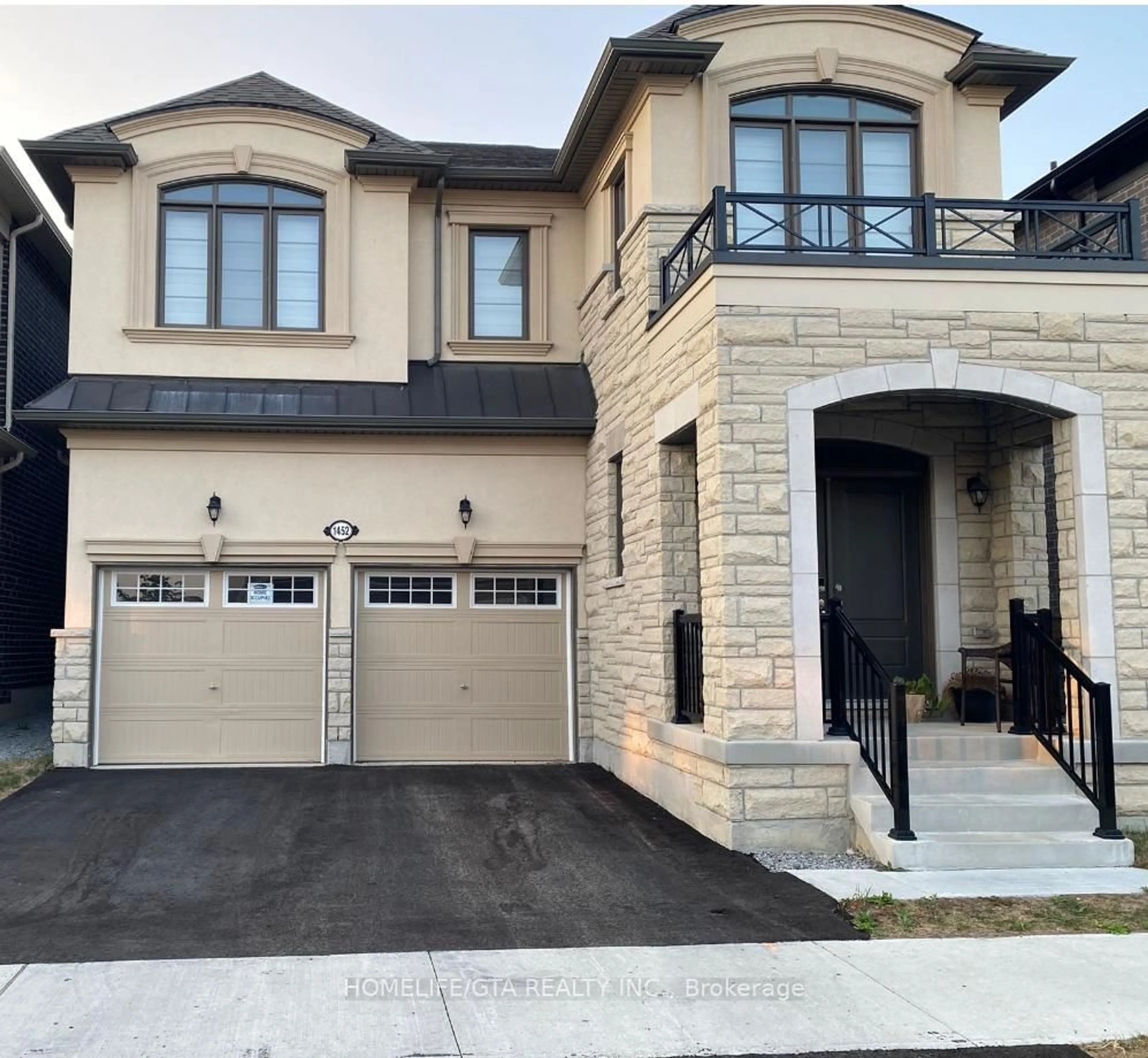 Home with brick exterior material, street for 1452 Mourning Dove Lane, Pickering Ontario L1X 0N8