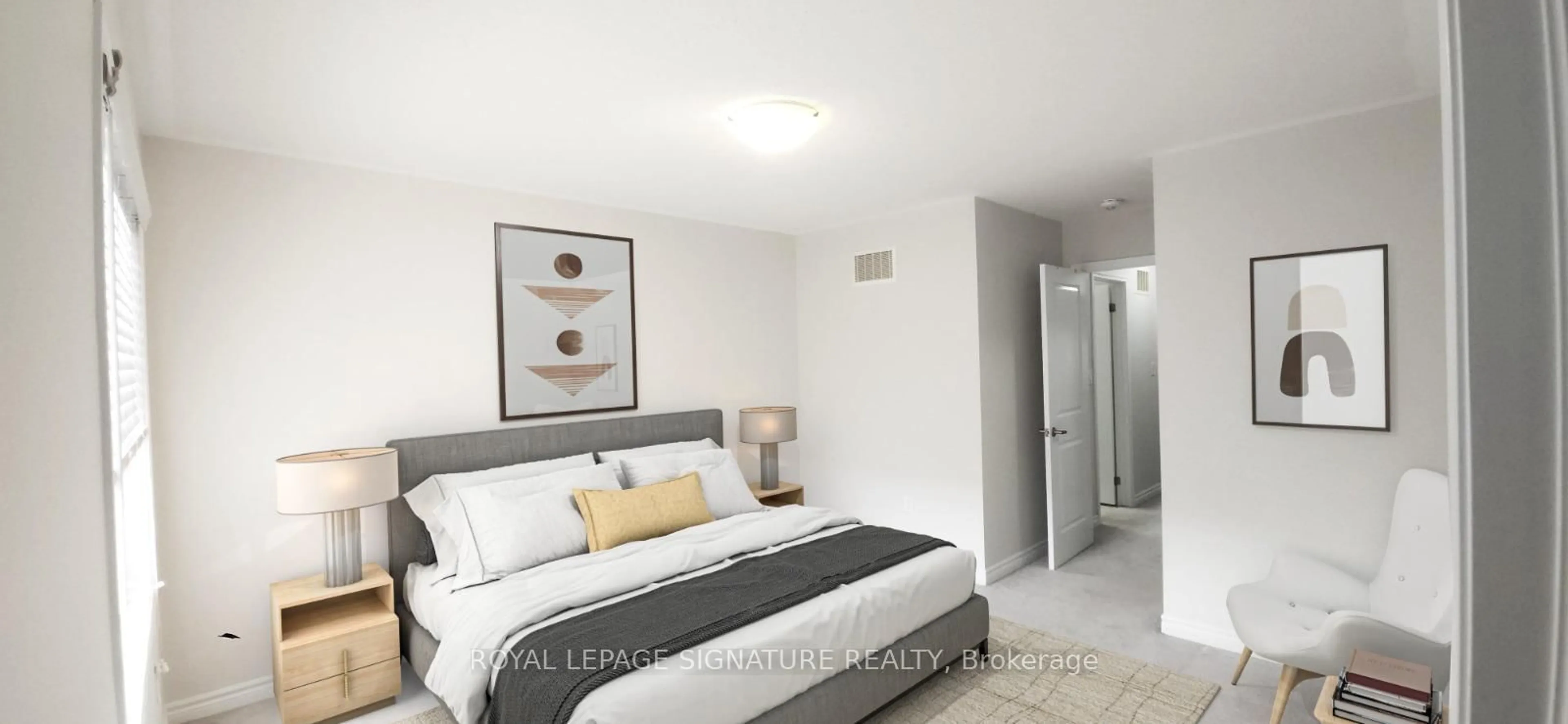 Bedroom with bed, unknown for 5 Fusilier Dr, Toronto Ontario M1L 0J4
