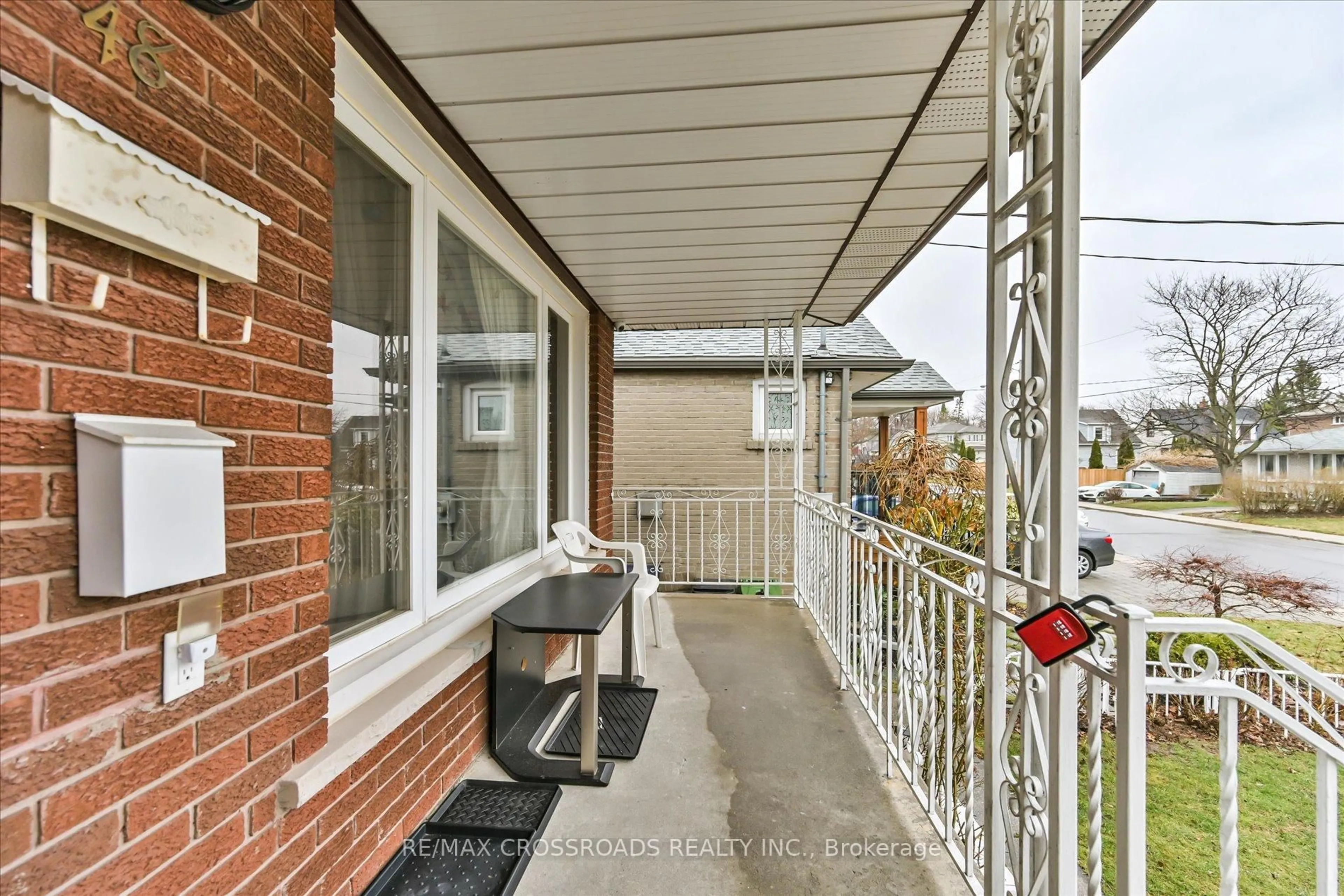 Balcony in the apartment, street for 48 Phillip Ave, Toronto Ontario M1N 3P9