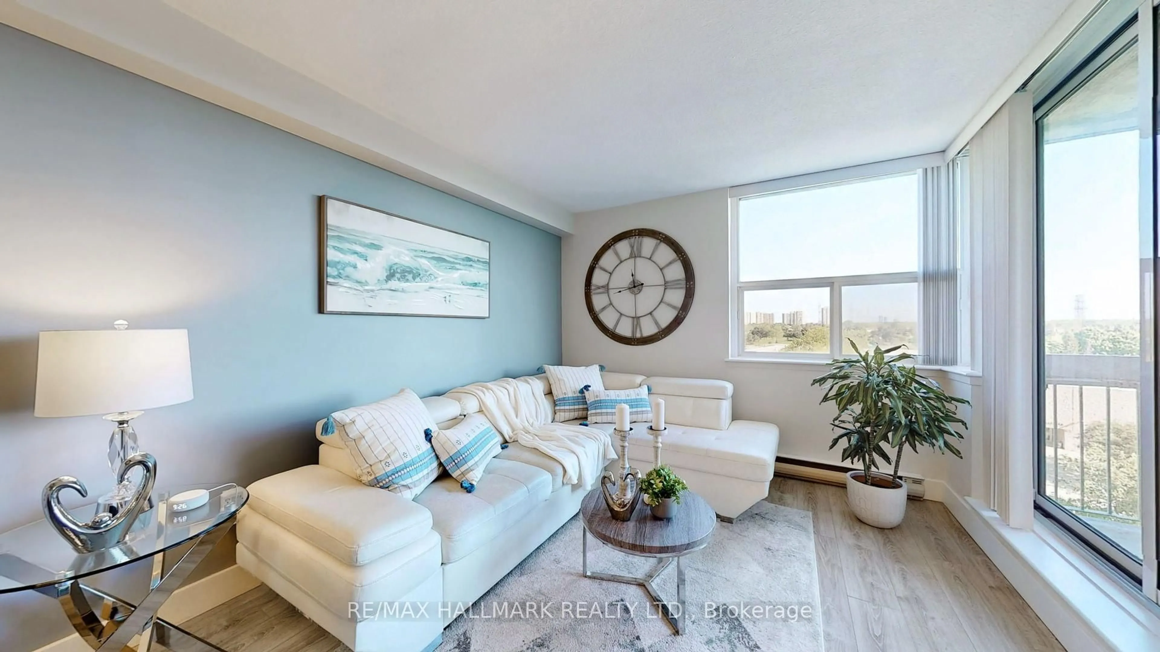 Living room with furniture, unknown for 2500 Bridletowne Circ #608, Toronto Ontario M1W 2V6