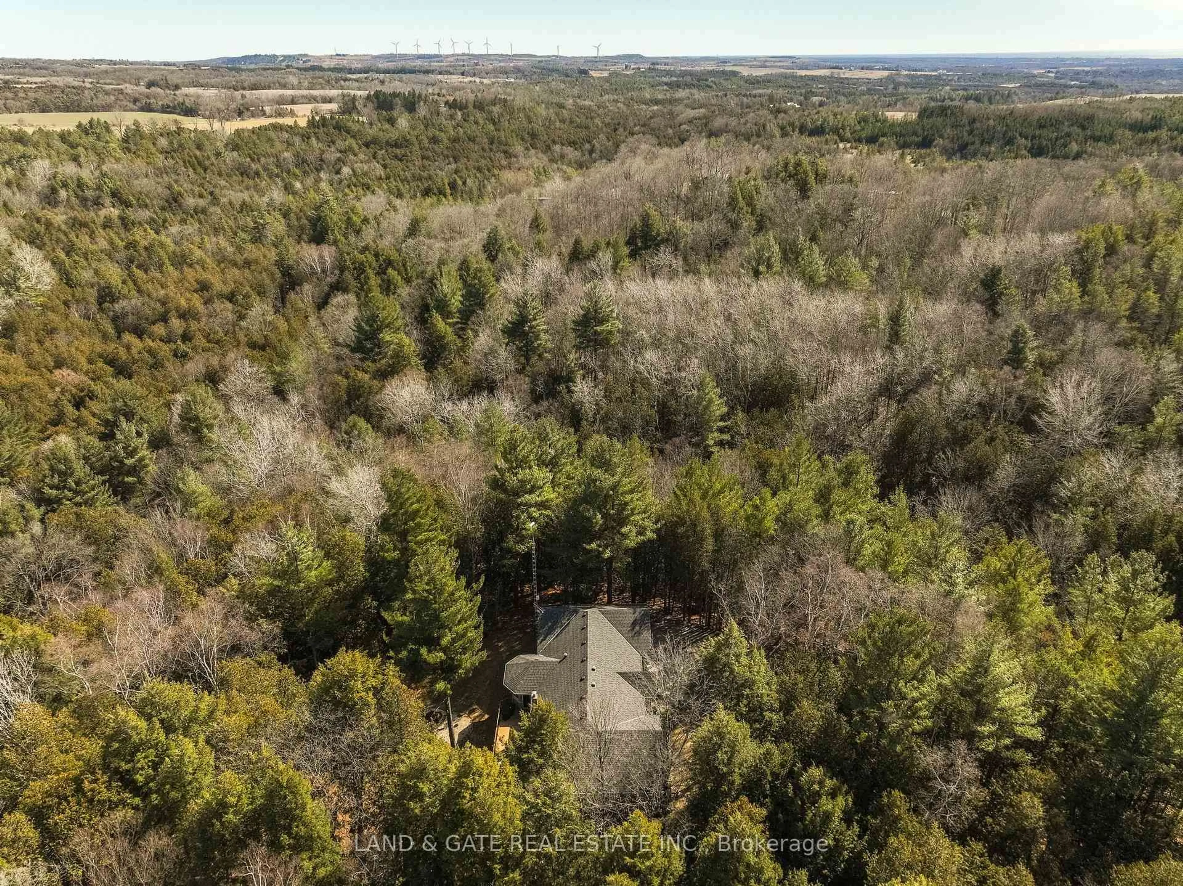 A pic from outside/outdoor area/front of a property/back of a property/a pic from drone, forest/trees view for 9015 Mosport Rd, Clarington Ontario L0B 1M0