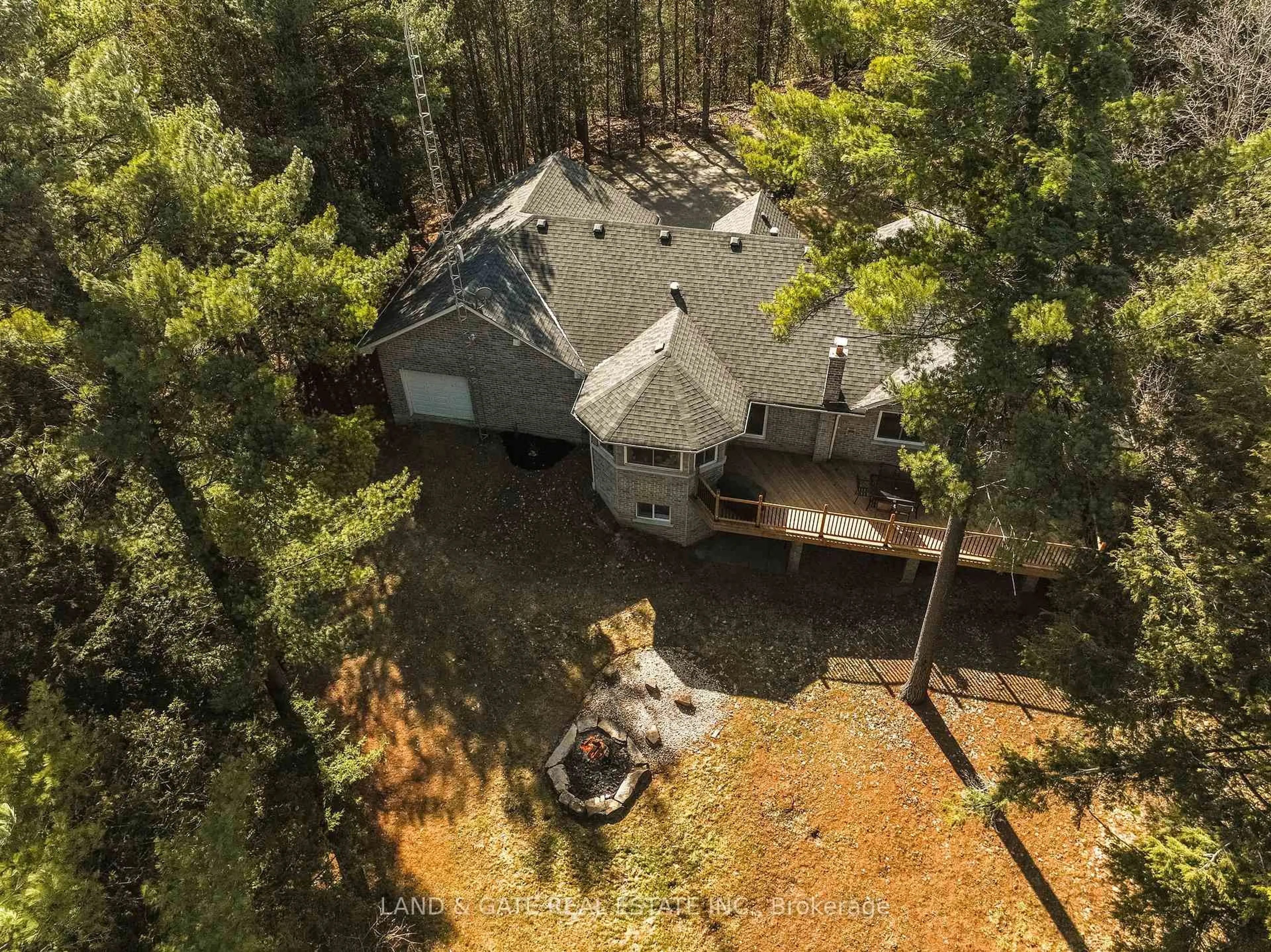 A pic from outside/outdoor area/front of a property/back of a property/a pic from drone, forest/trees view for 9015 Mosport Rd, Clarington Ontario L0B 1M0