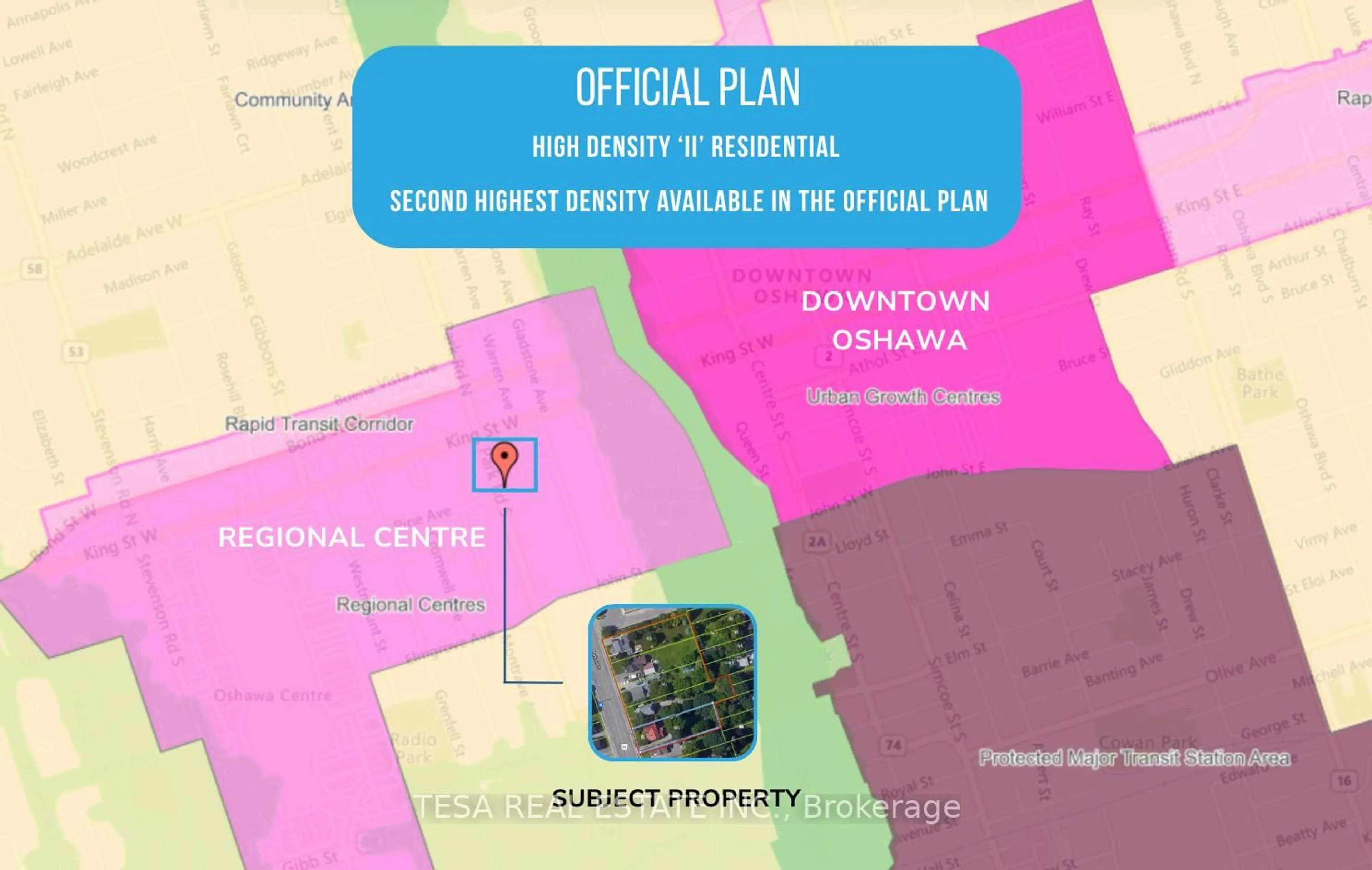 Picture of a map for 65 Park Rd, Oshawa Ontario L1J 4G7