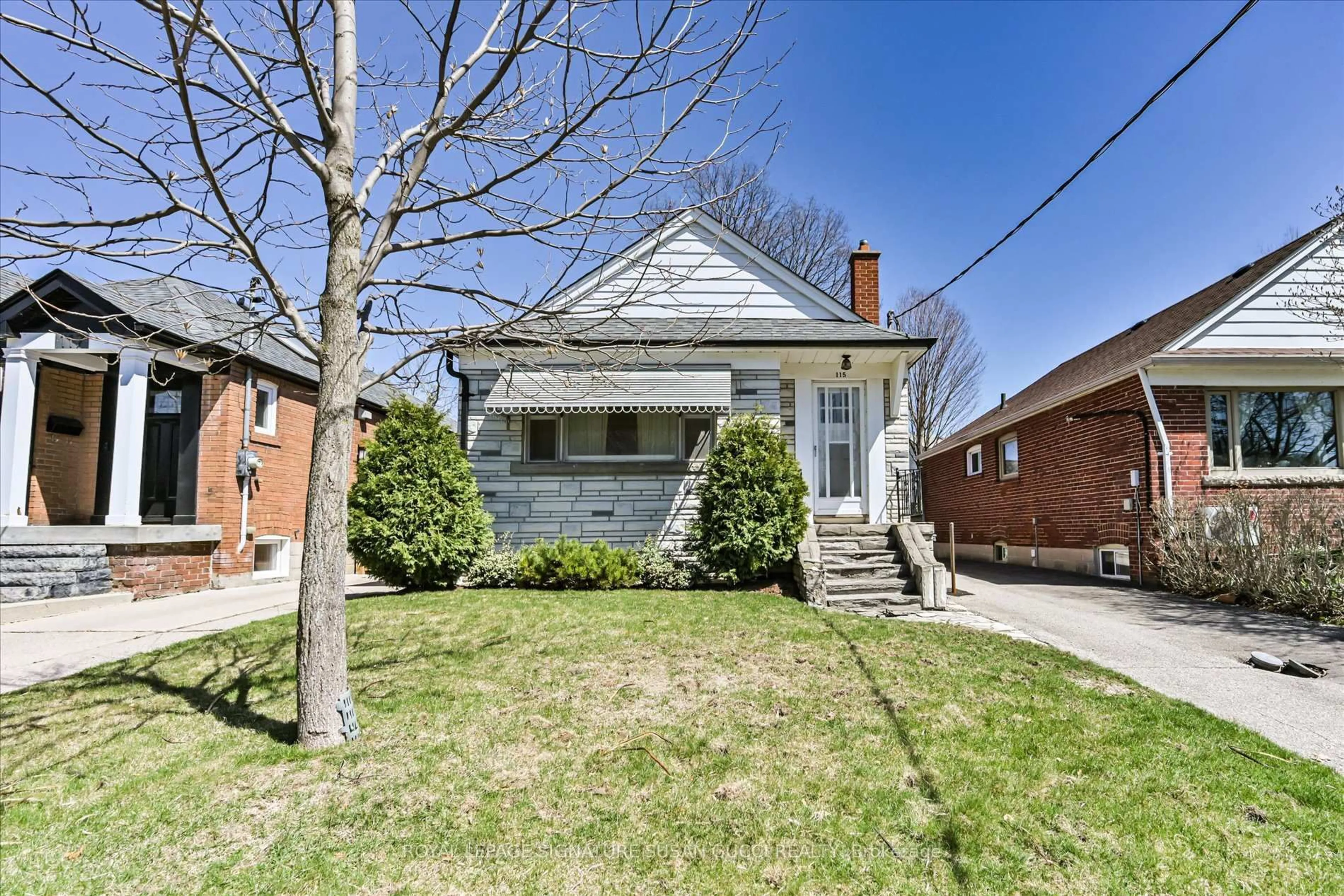 Home with brick exterior material, street for 115 Cedarcrest Blvd, Toronto Ontario M4B 2P4