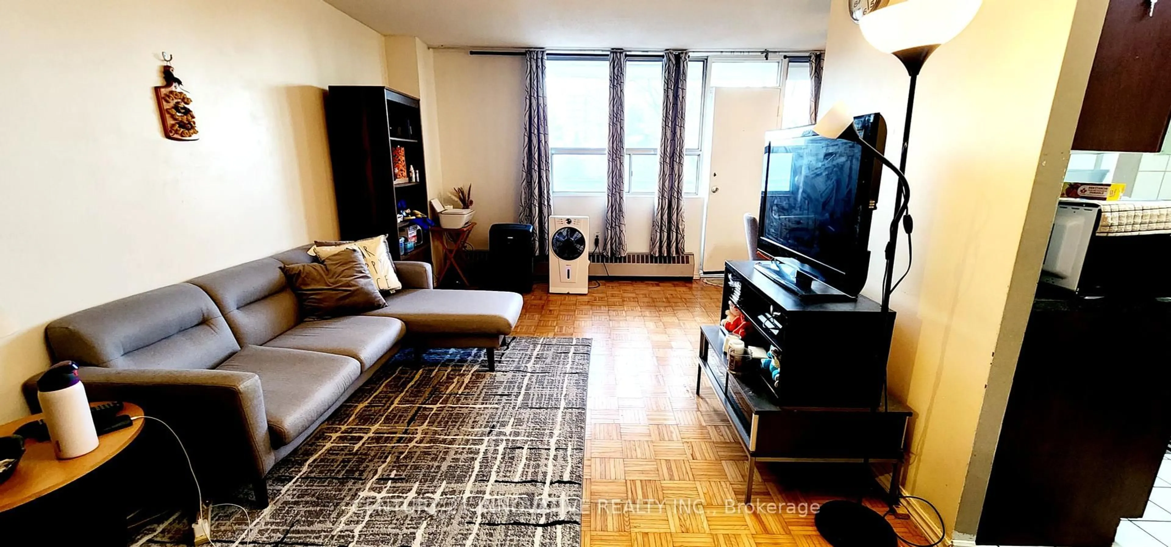 Living room with furniture, unknown for 1950 Kennedy Rd #405, Toronto Ontario M1P 4S9