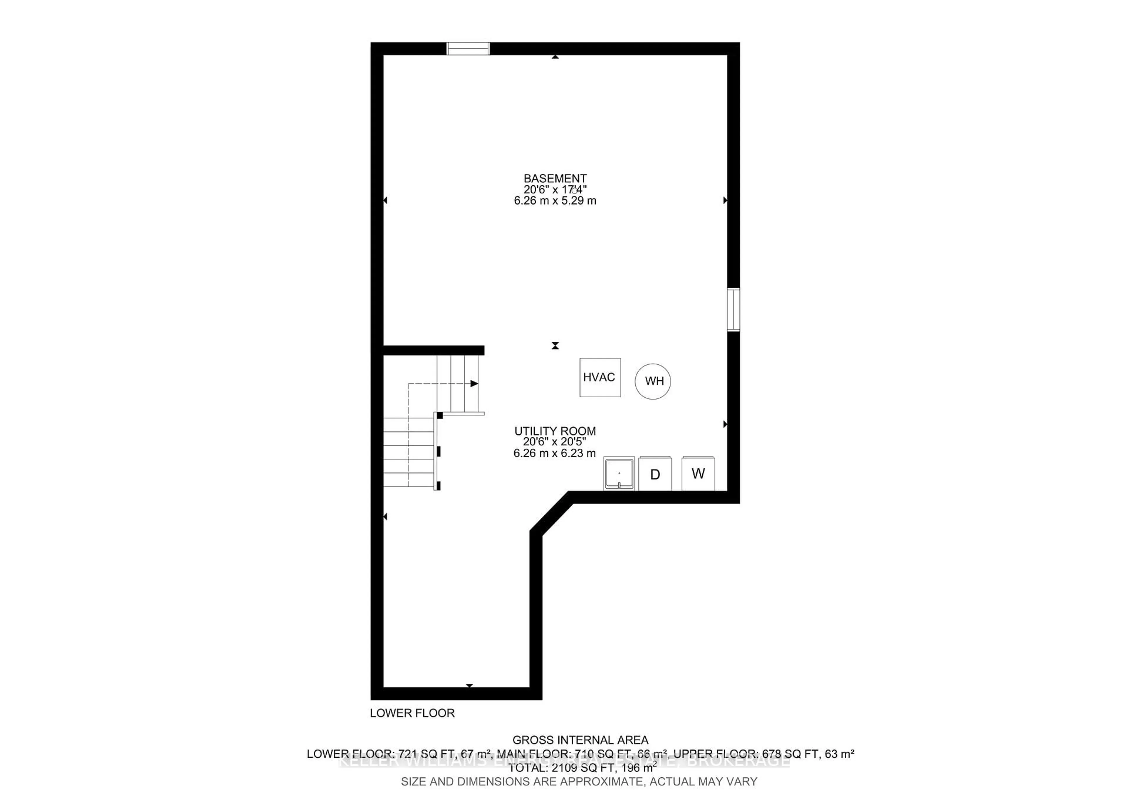 Floor plan for 50 Kershaw St, Clarington Ontario L1C 4T7