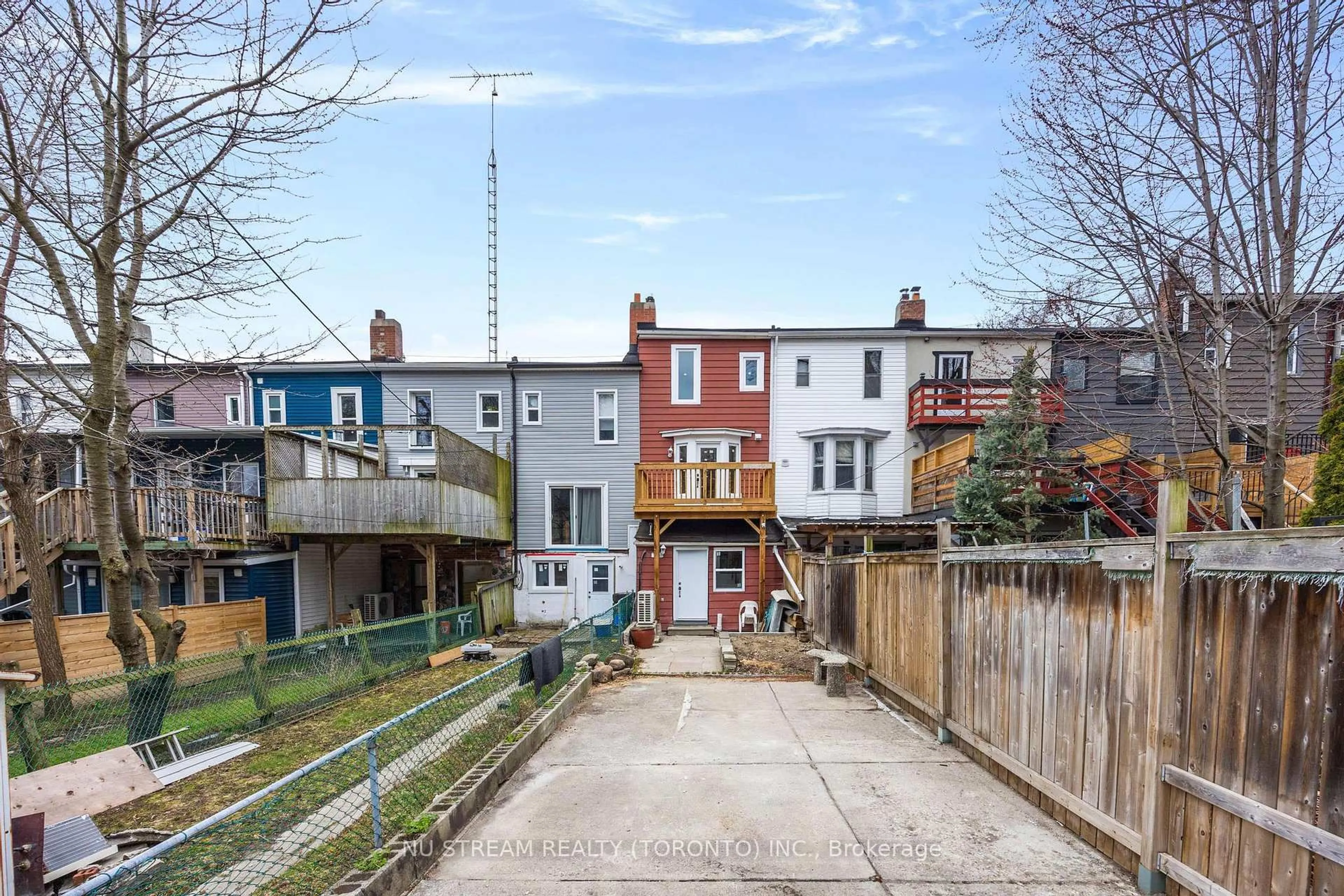 A pic from outside/outdoor area/front of a property/back of a property/a pic from drone, street for 393 Jones Ave, Toronto Ontario M4J 3G5