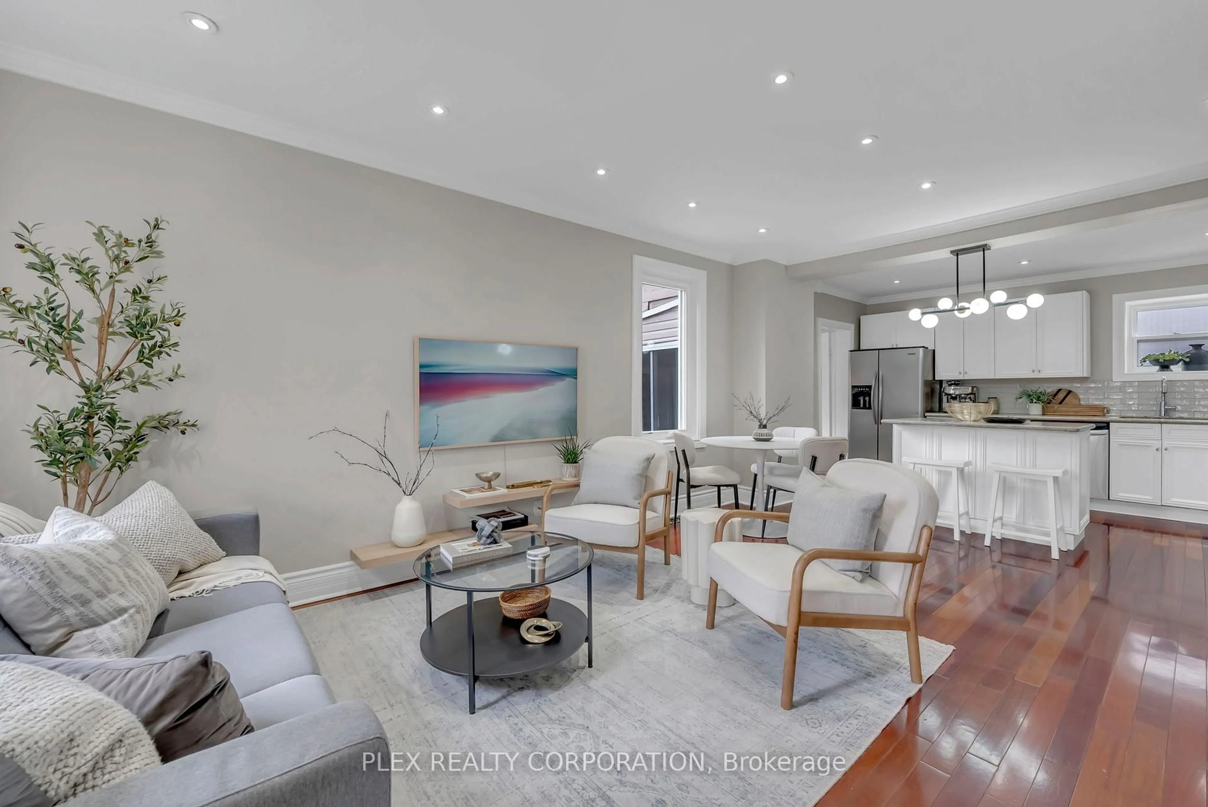 Living room with furniture, unknown for 52 Poucher St, Toronto Ontario M4J 2Y9