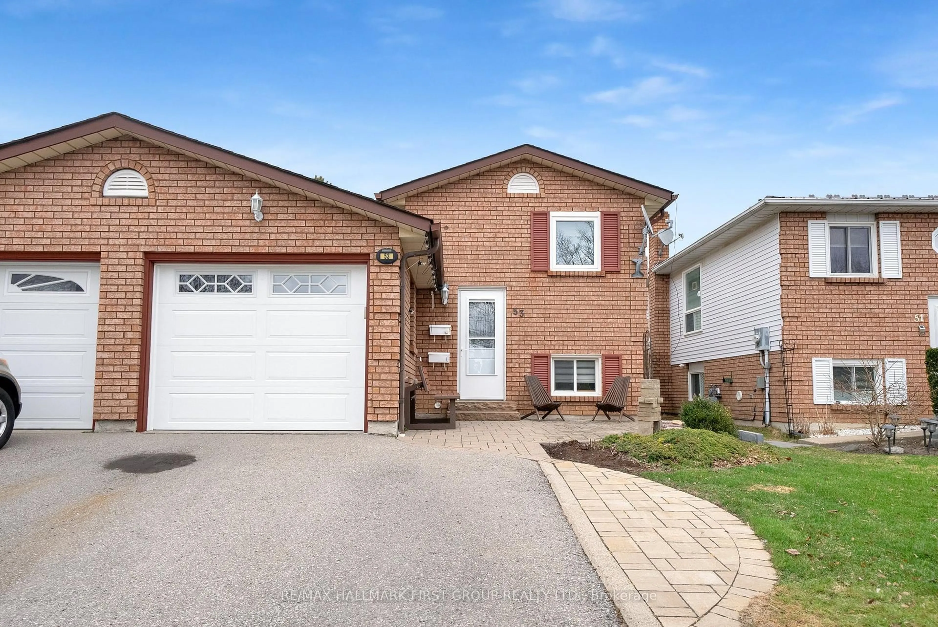 Home with brick exterior material, street for 53 Hartsfield Dr, Clarington Ontario L1E 1L8