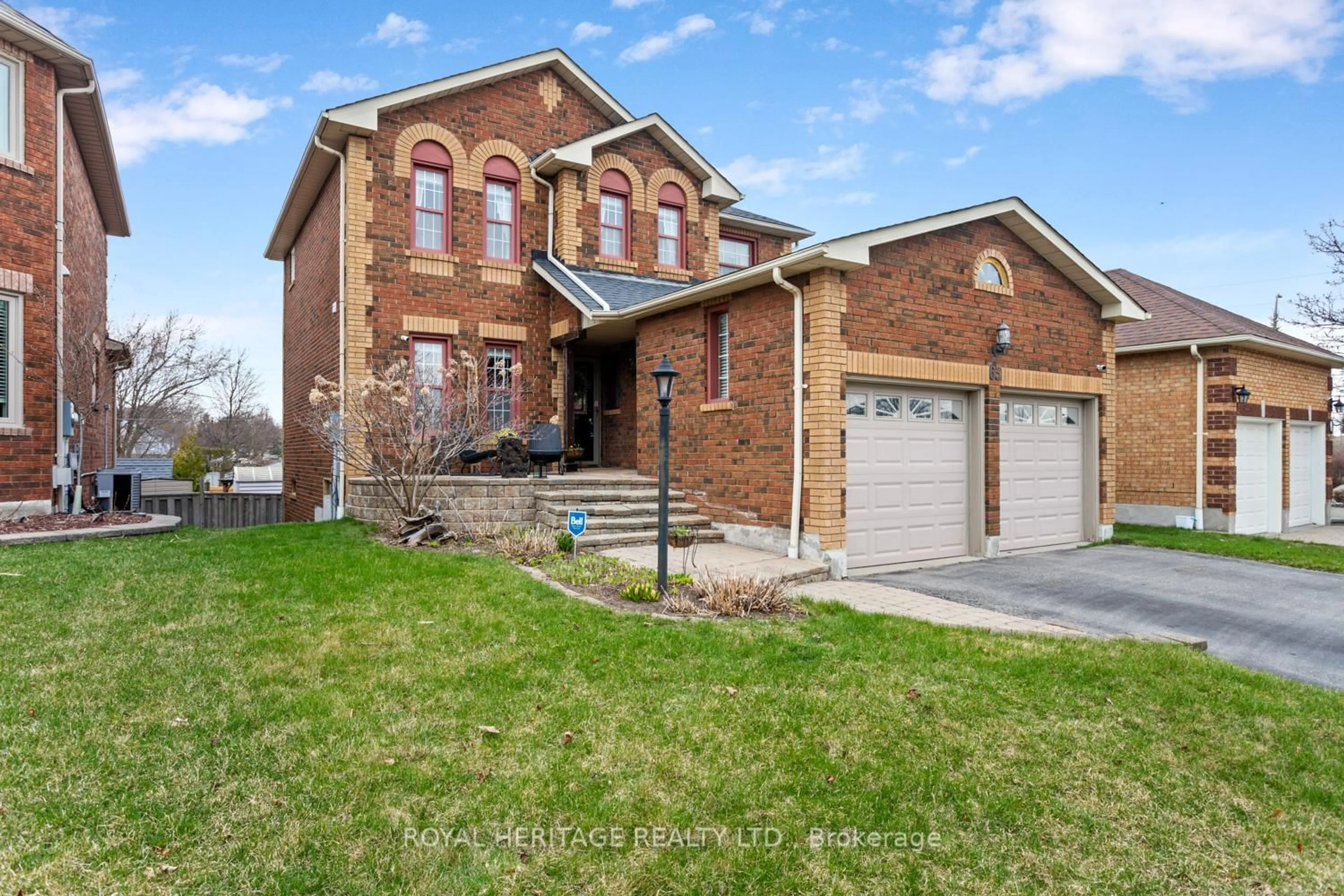 Home with brick exterior material, street for 63 Prentice Dr, Whitby Ontario L1N 9J8