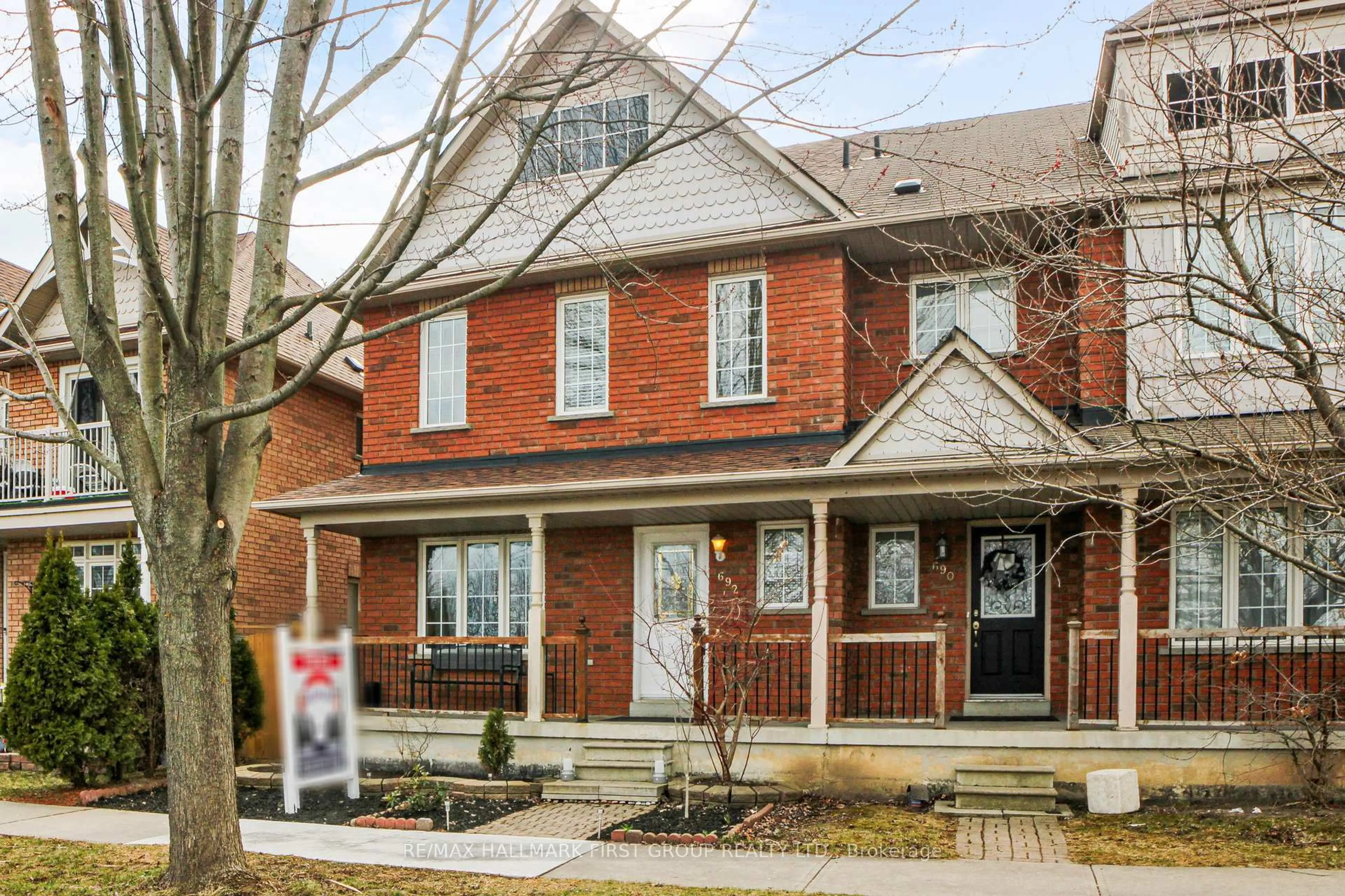 Home with brick exterior material, street for 692 Shoal Point Rd, Ajax Ontario L1S 7P2