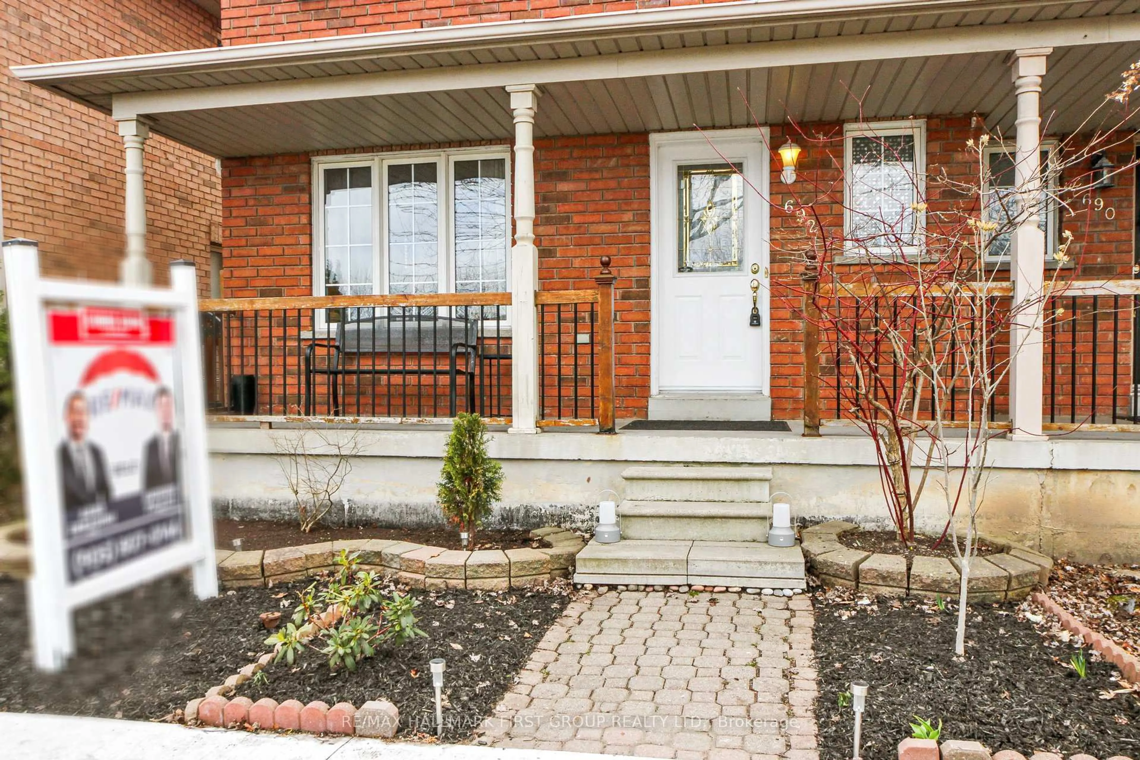 Home with brick exterior material, street for 692 Shoal Point Rd, Ajax Ontario L1S 7P2