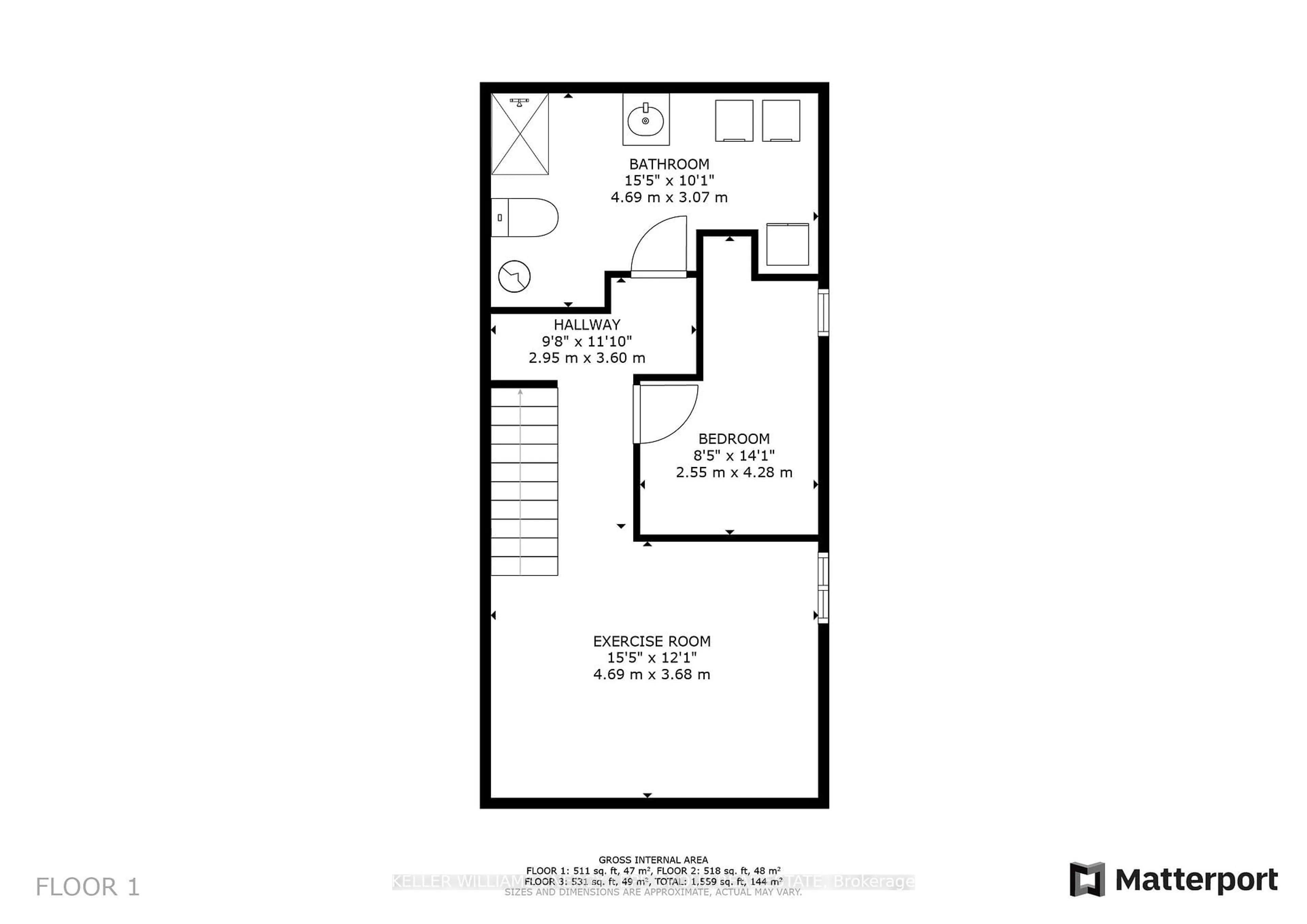 Floor plan for 153 Barkley Cres, Oshawa Ontario L1J 2E5