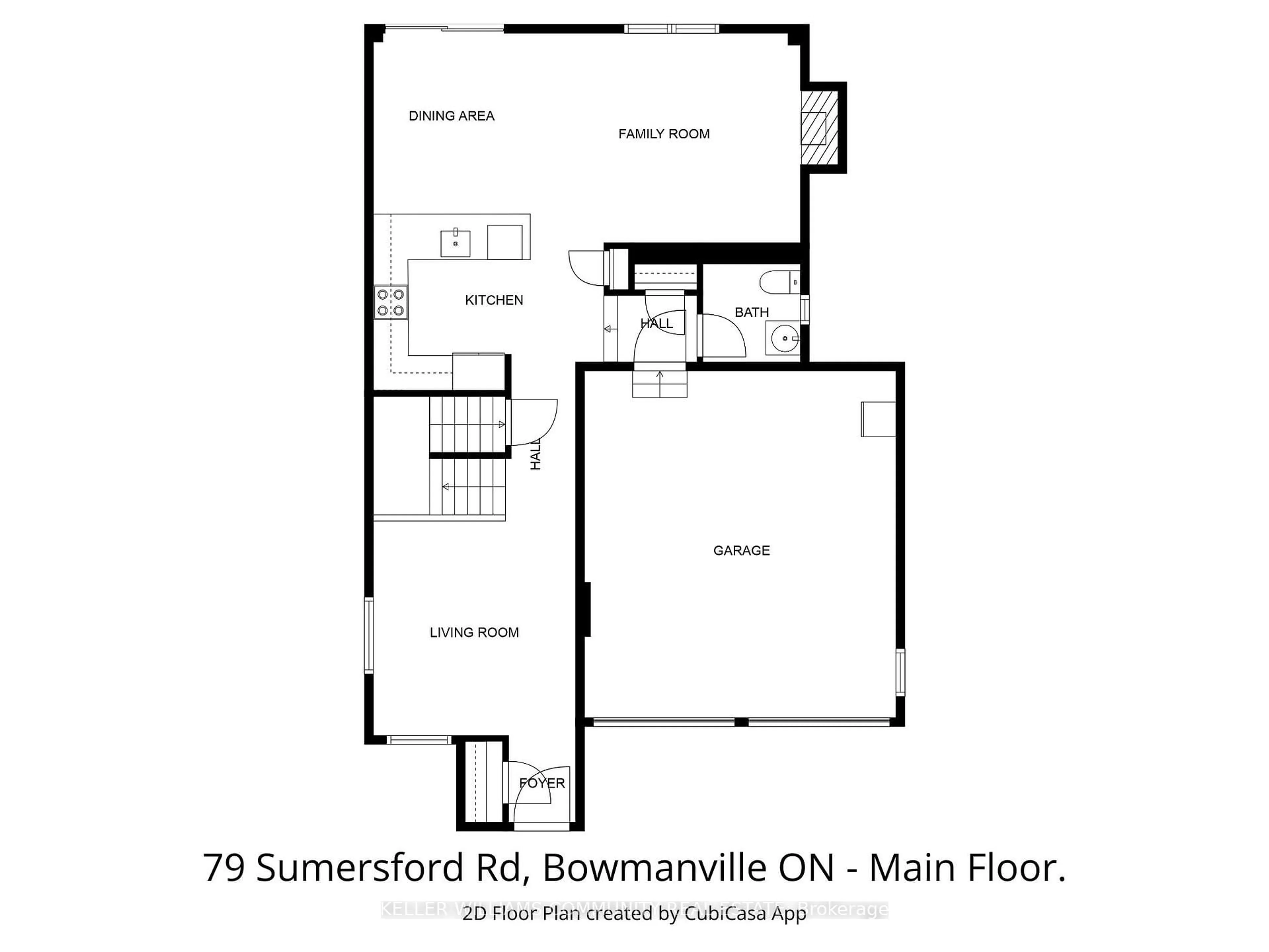 Floor plan for 79 Sumersford Dr, Clarington Ontario L1C 0P5