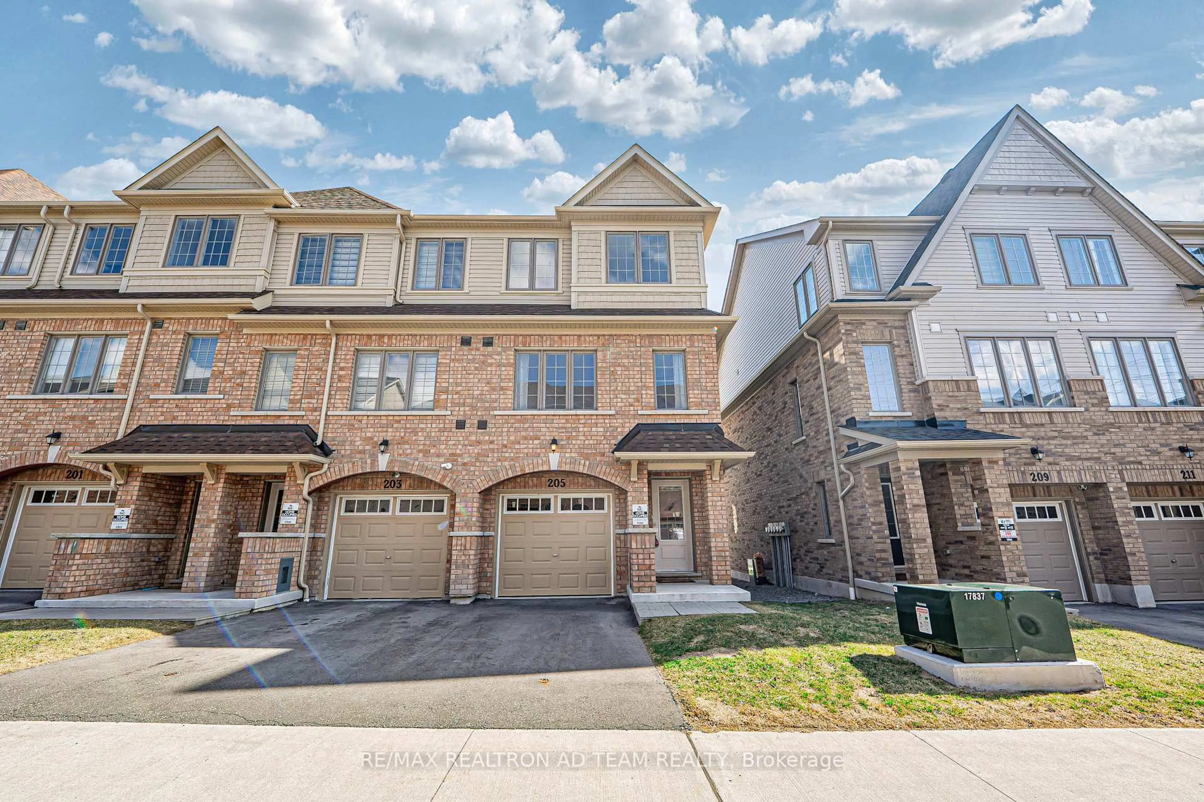 Home with brick exterior material, street for 205 Royal Northern Path, Oshawa Ontario L1L 0R6