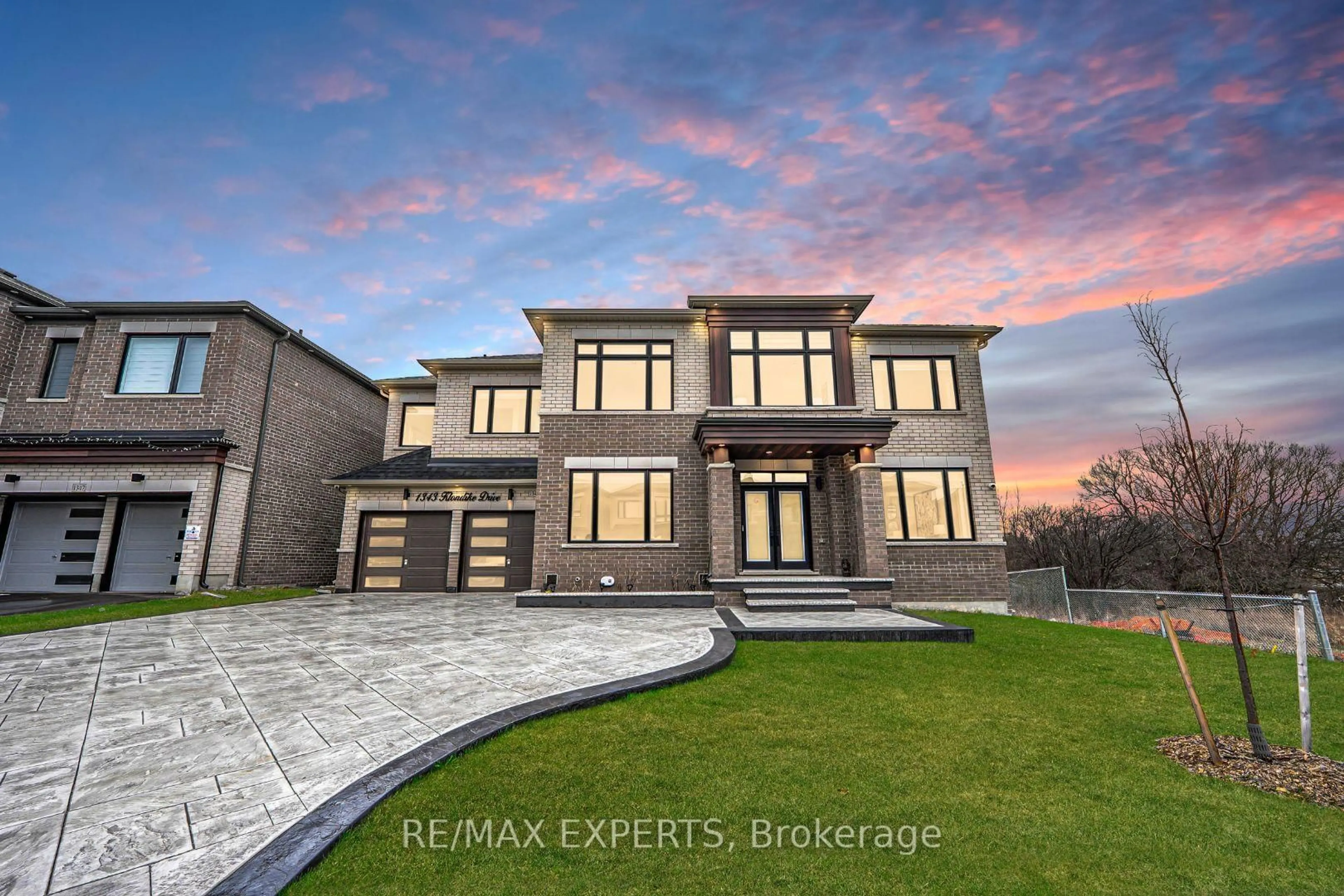 Home with brick exterior material, street for 1343 Klondike Crt, Oshawa Ontario L1L 0T1