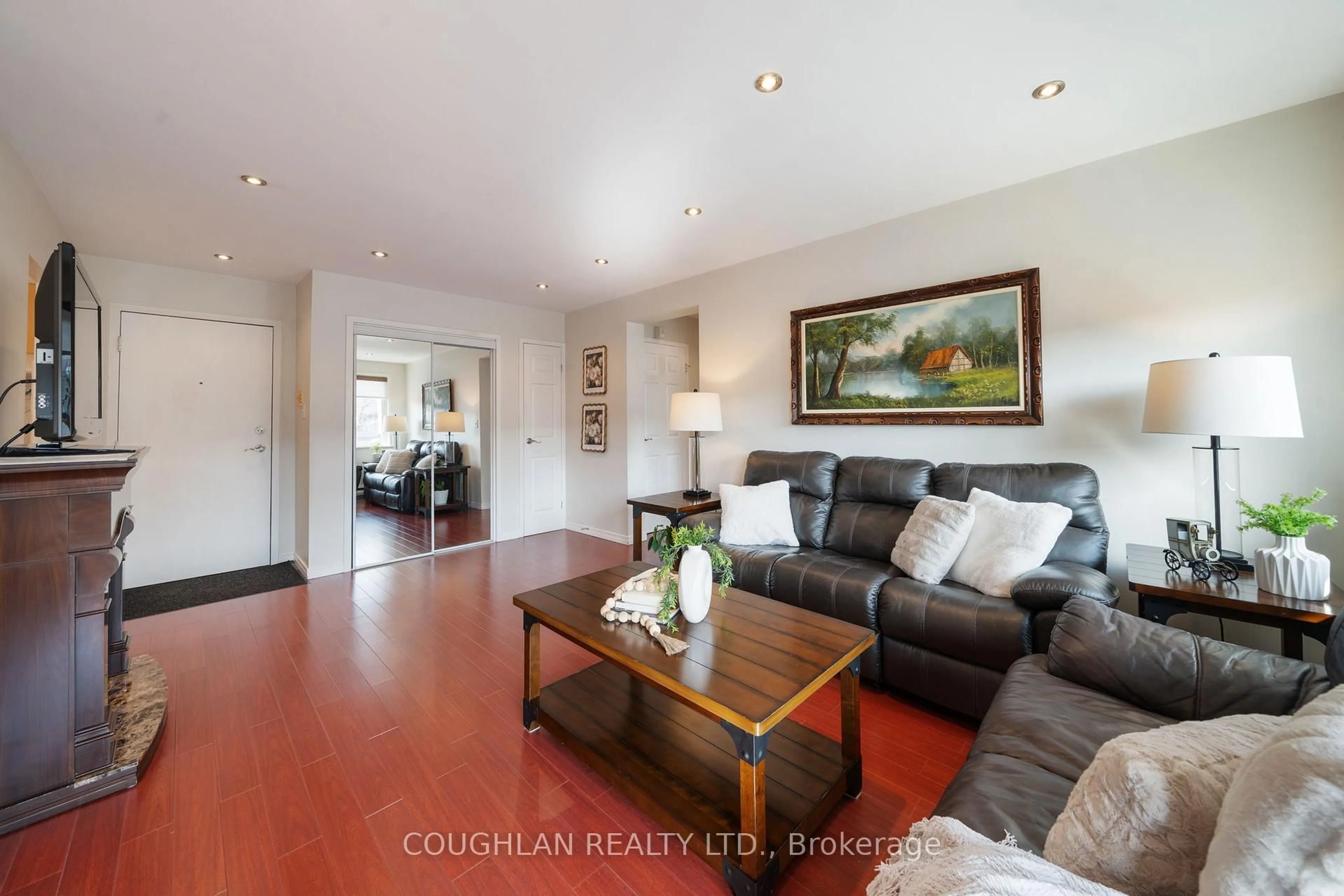 Living room with furniture, unknown for 131 Taunton Rd #407, Oshawa Ontario L1G 3T8