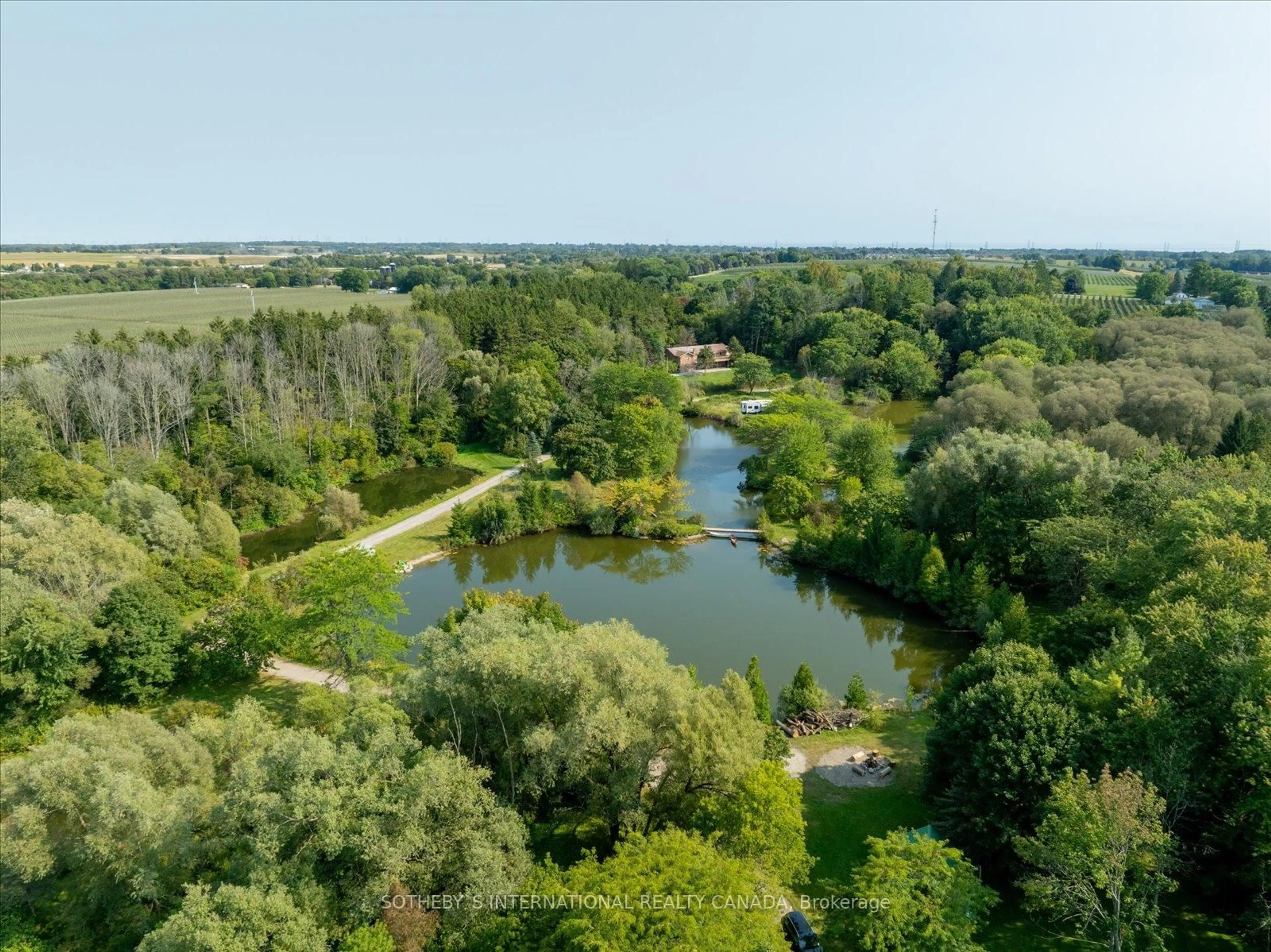 A pic from outside/outdoor area/front of a property/back of a property/a pic from drone, water/lake/river/ocean view for 3388 Concession Road 3 N/A, Clarington Ontario L1B 0M4