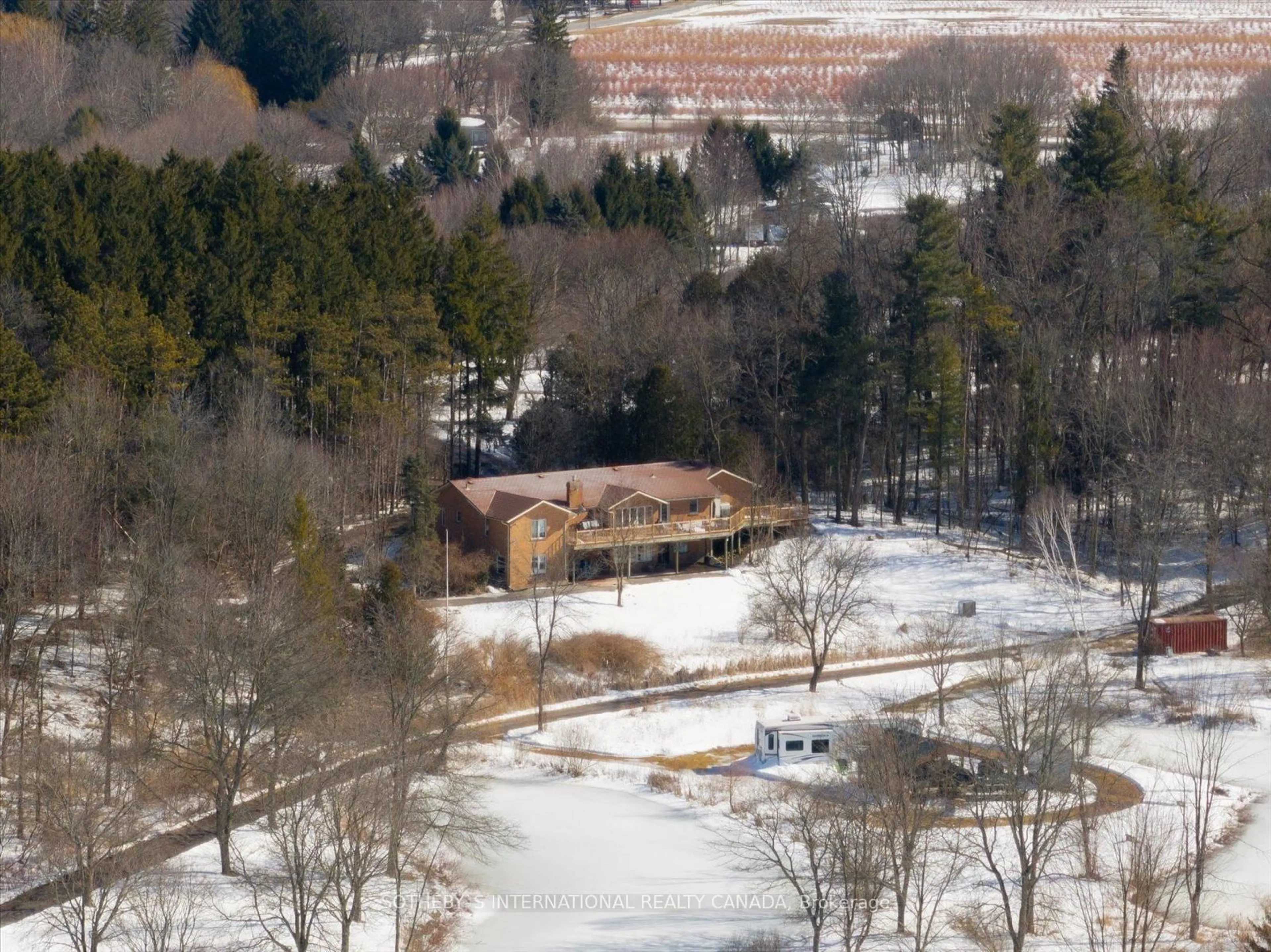 A pic from outside/outdoor area/front of a property/back of a property/a pic from drone, mountain view for 3388 Concession Road 3 N/A, Clarington Ontario L1B 0M4