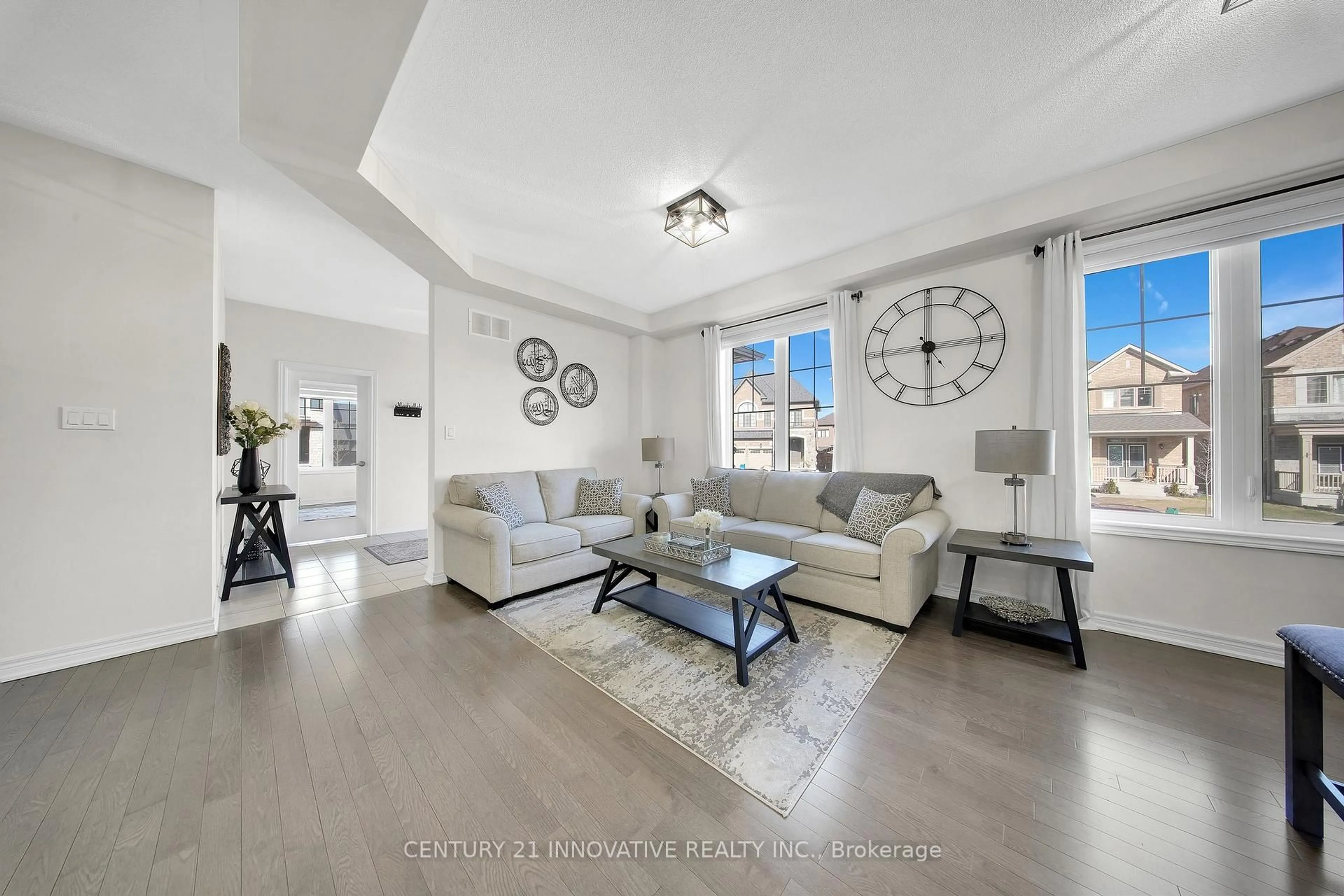 Living room with furniture, unknown for 23 Walter Clifford Nesbitt Dr, Whitby Ontario L1P 0G5