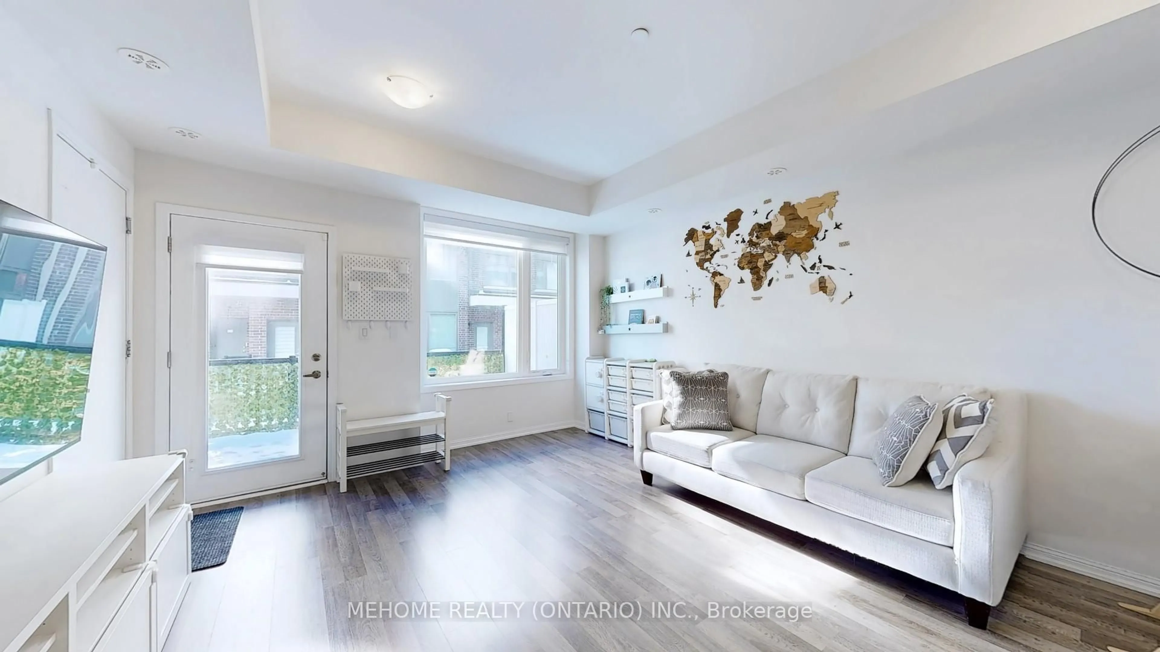 Living room with furniture, unknown for 1460 Whites Rd #203, Pickering Ontario L1V 0E8