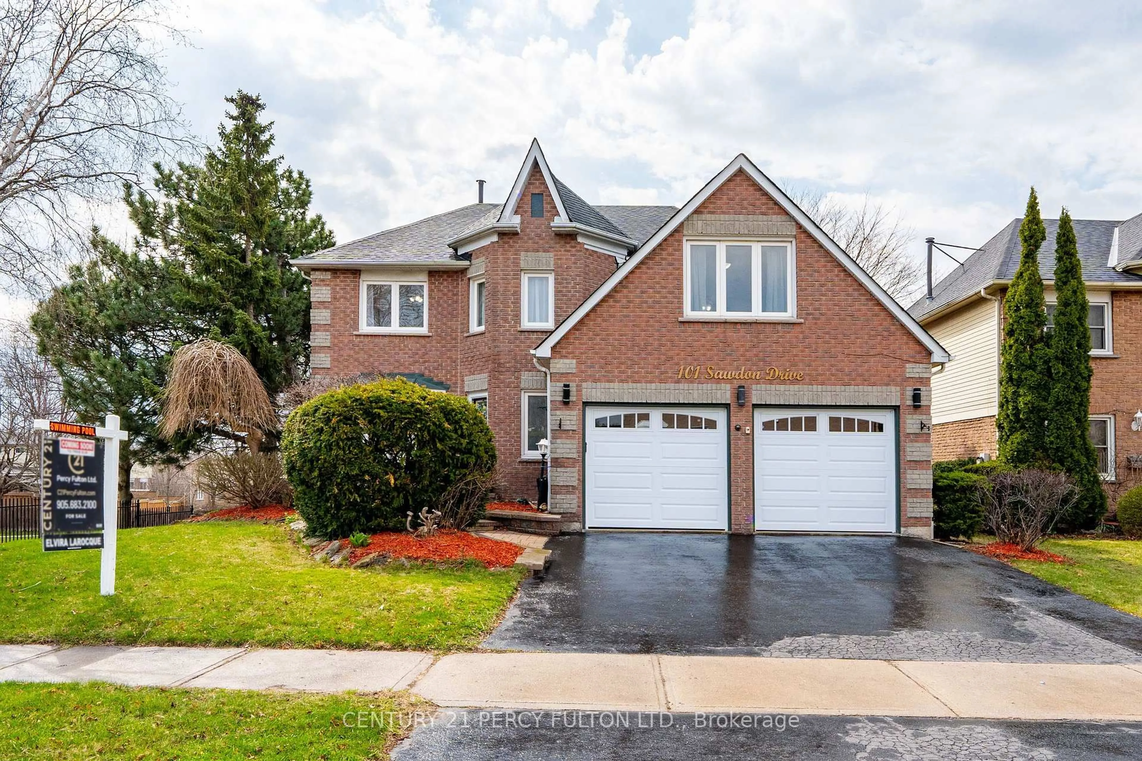 Home with brick exterior material, street for 101 Sawdon Dr, Whitby Ontario L1N 8A8