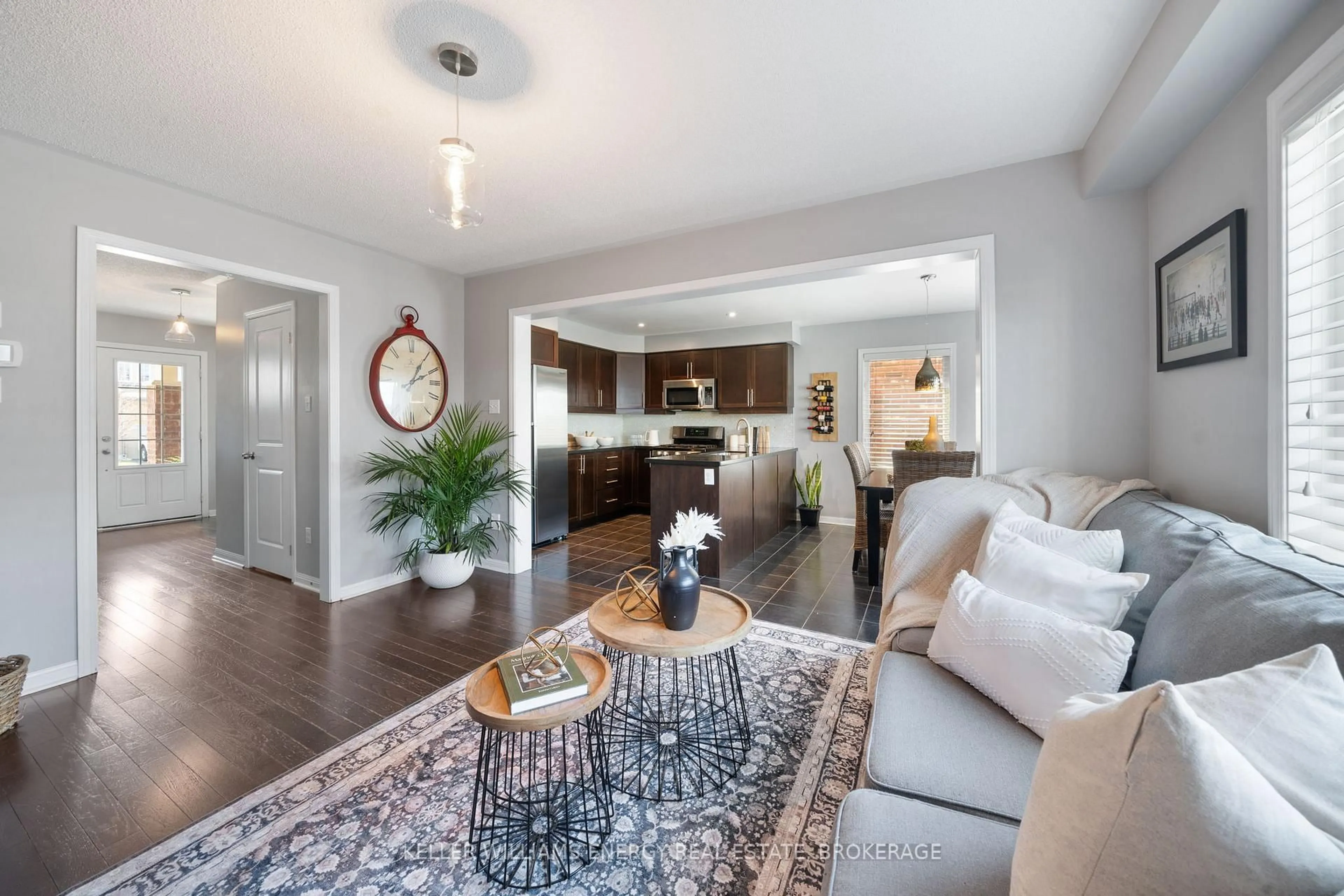 Living room with furniture, unknown for 22 Carey Lane, Clarington Ontario L1C 0P2