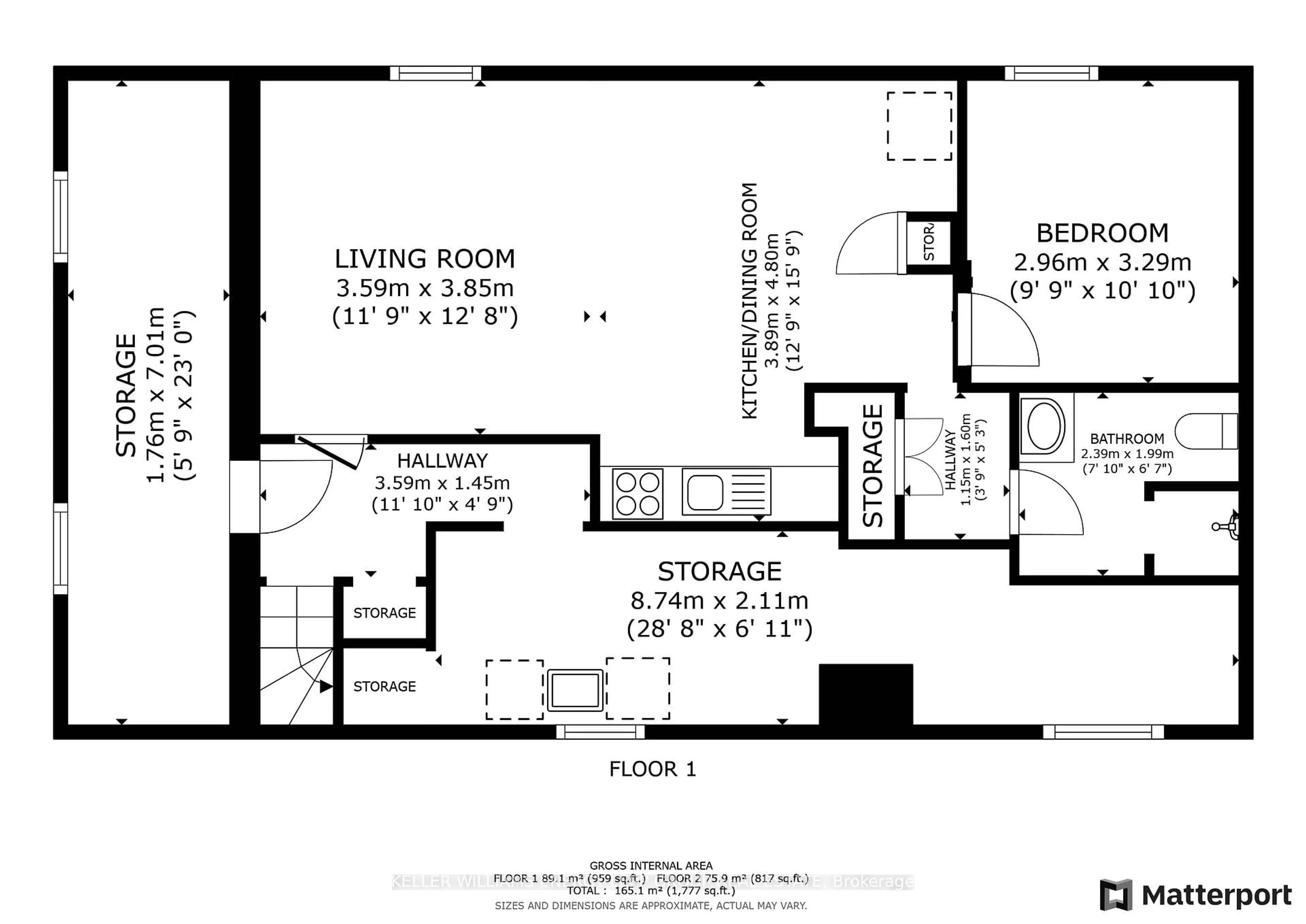 Floor plan for 325 Highland Ave, Oshawa Ontario L1H 6B1