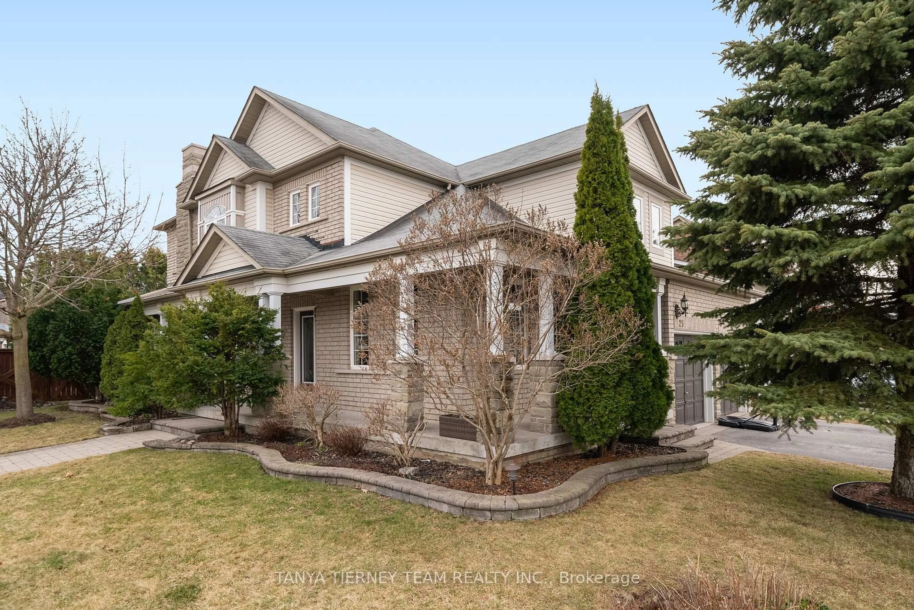 Home with brick exterior material, street for 25 Holsted Rd, Whitby Ontario L1M 2B4