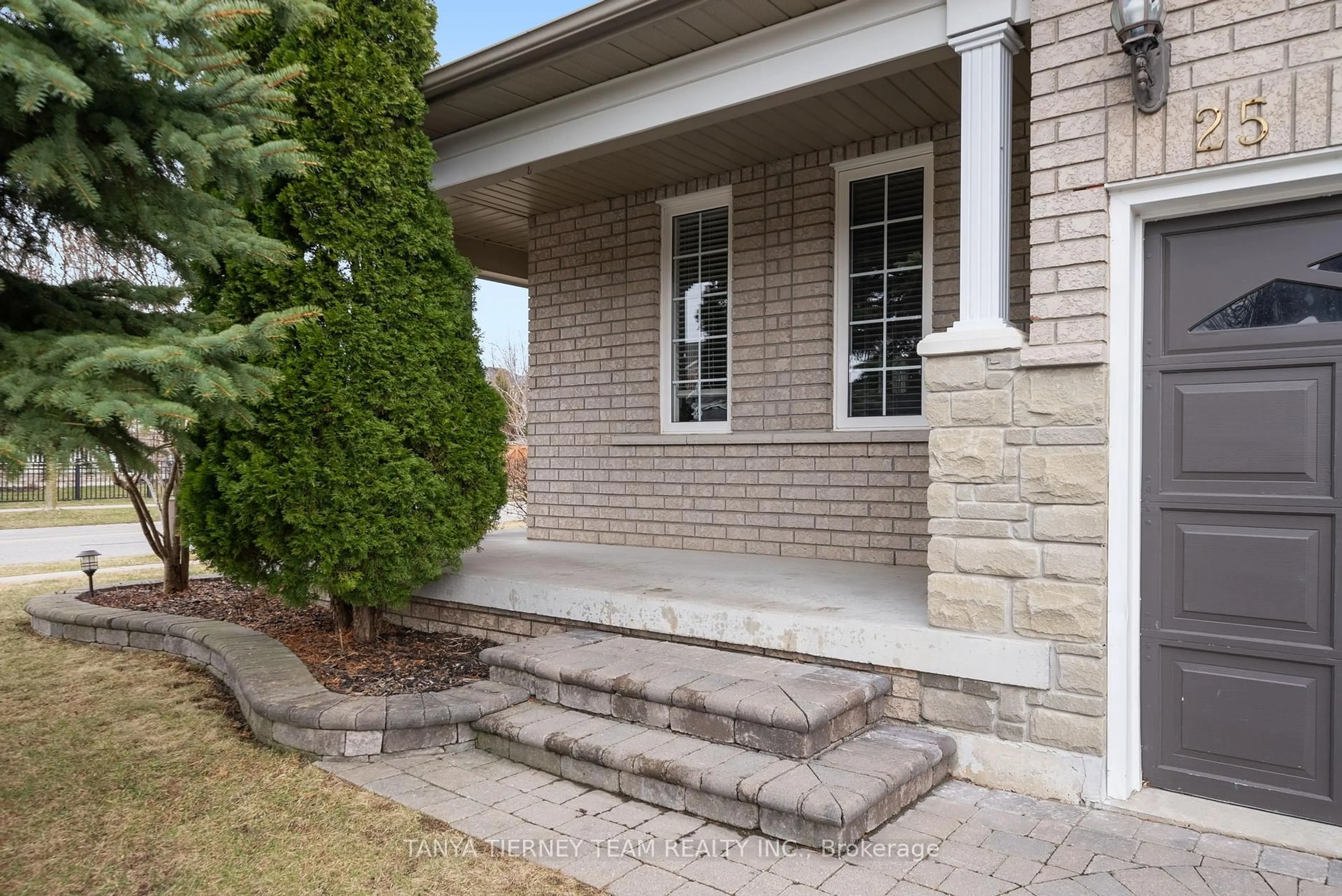 Home with brick exterior material, street for 25 Holsted Rd, Whitby Ontario L1M 2B4
