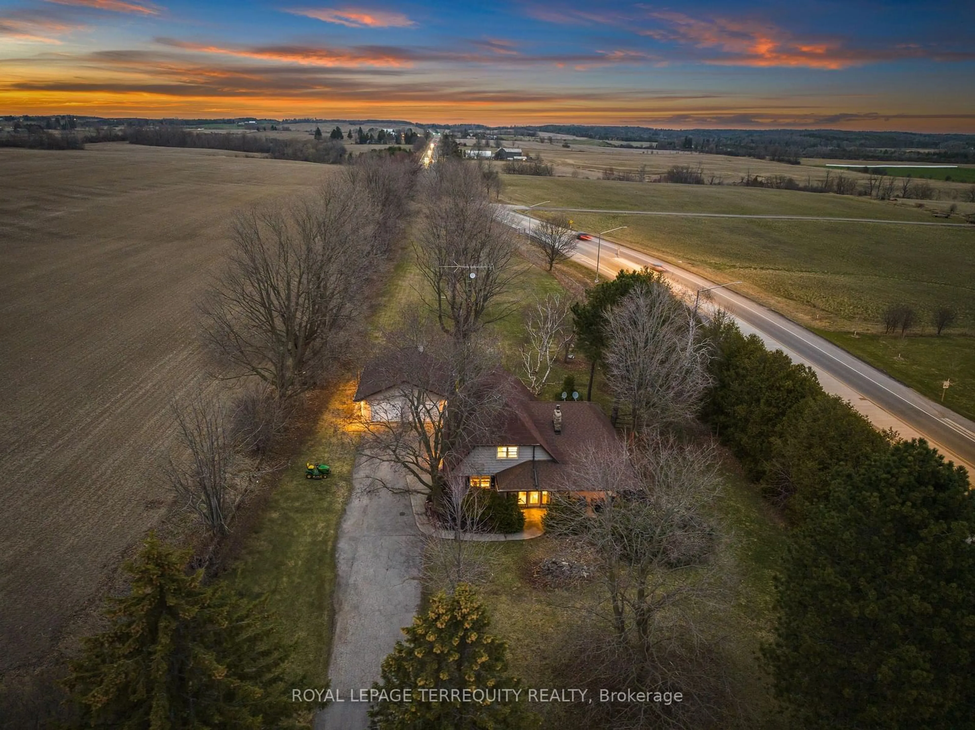 A pic from outside/outdoor area/front of a property/back of a property/a pic from drone, street for 2352 Concession Rd 8 N/A, Clarington Ontario L1C 5X3