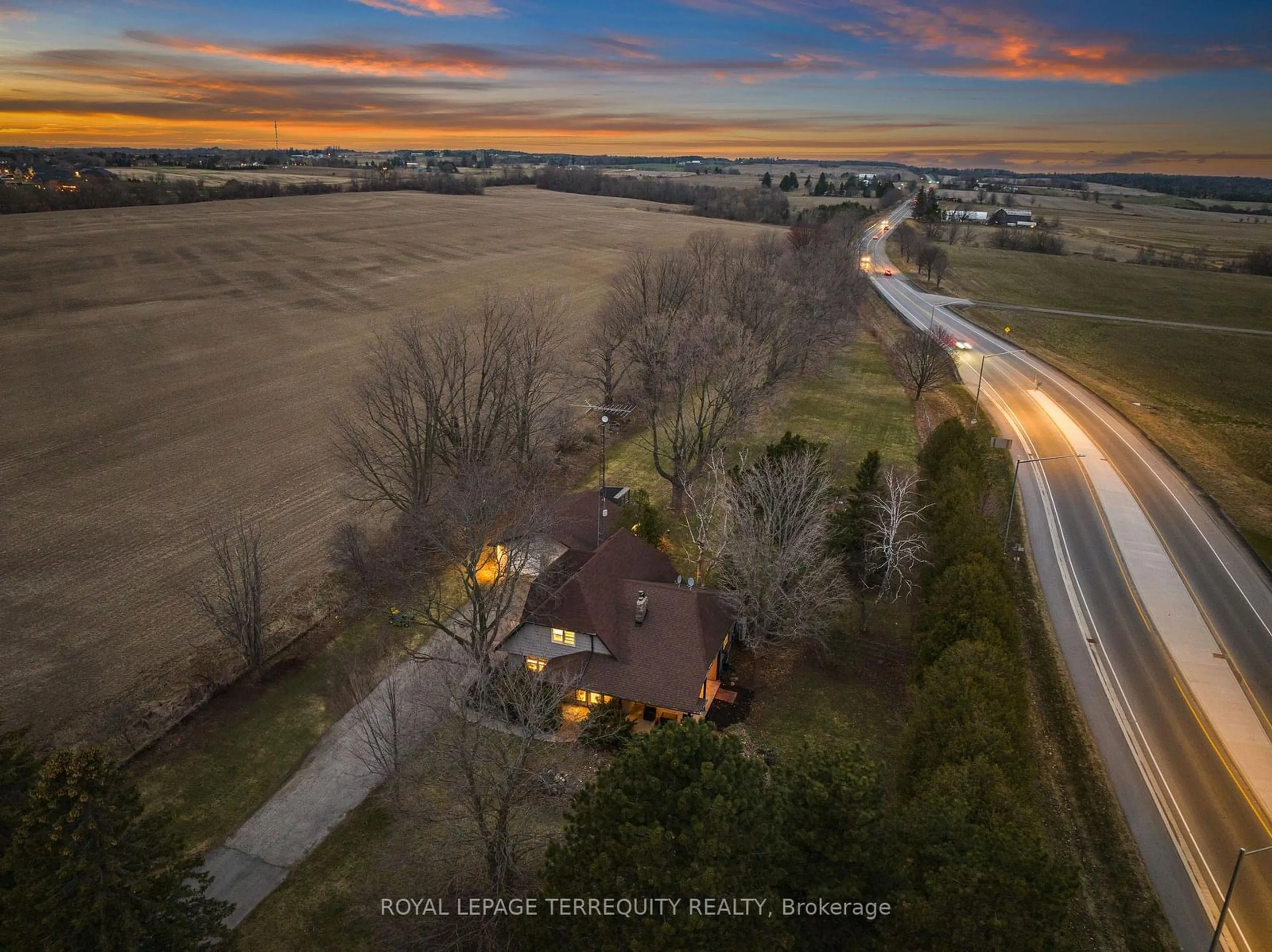 A pic from outside/outdoor area/front of a property/back of a property/a pic from drone, street for 2352 Concession Rd 8 N/A, Clarington Ontario L1C 5X3