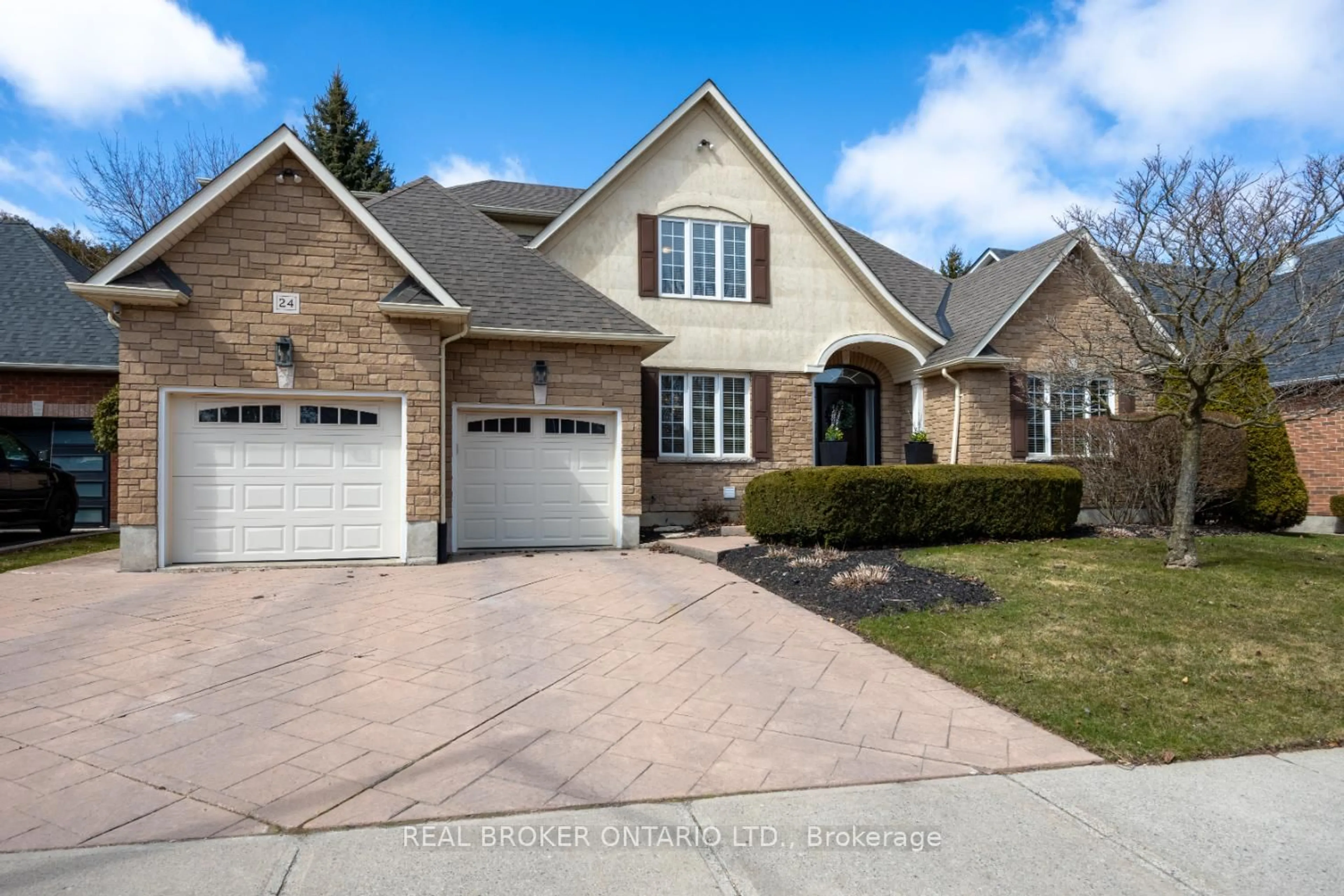 Home with brick exterior material, street for 24 Worthington Dr, Clarington Ontario L1E 3A4