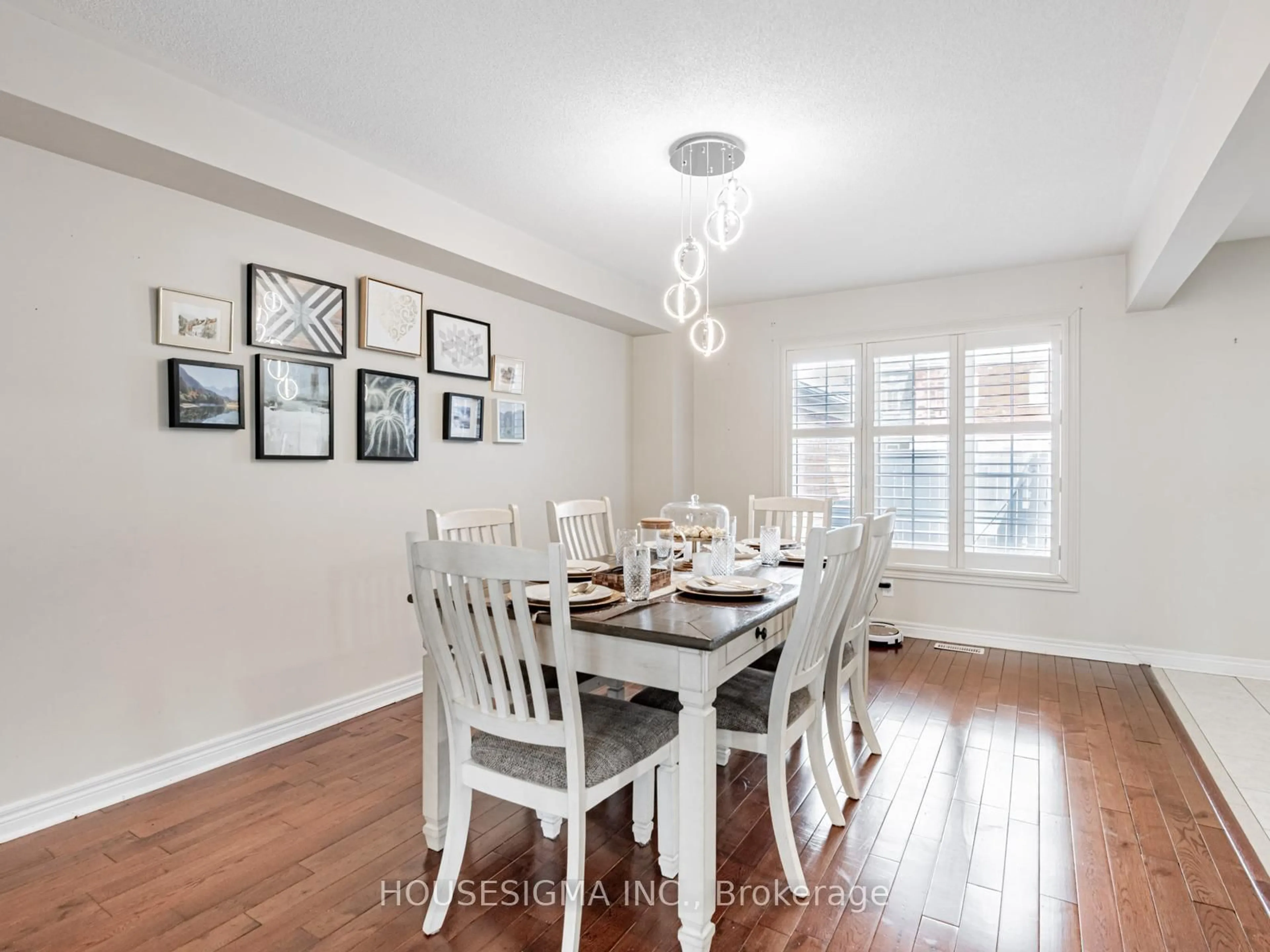Dining room, wood/laminate floor for 12 Dollery Gate, Ajax Ontario L1T 0G7