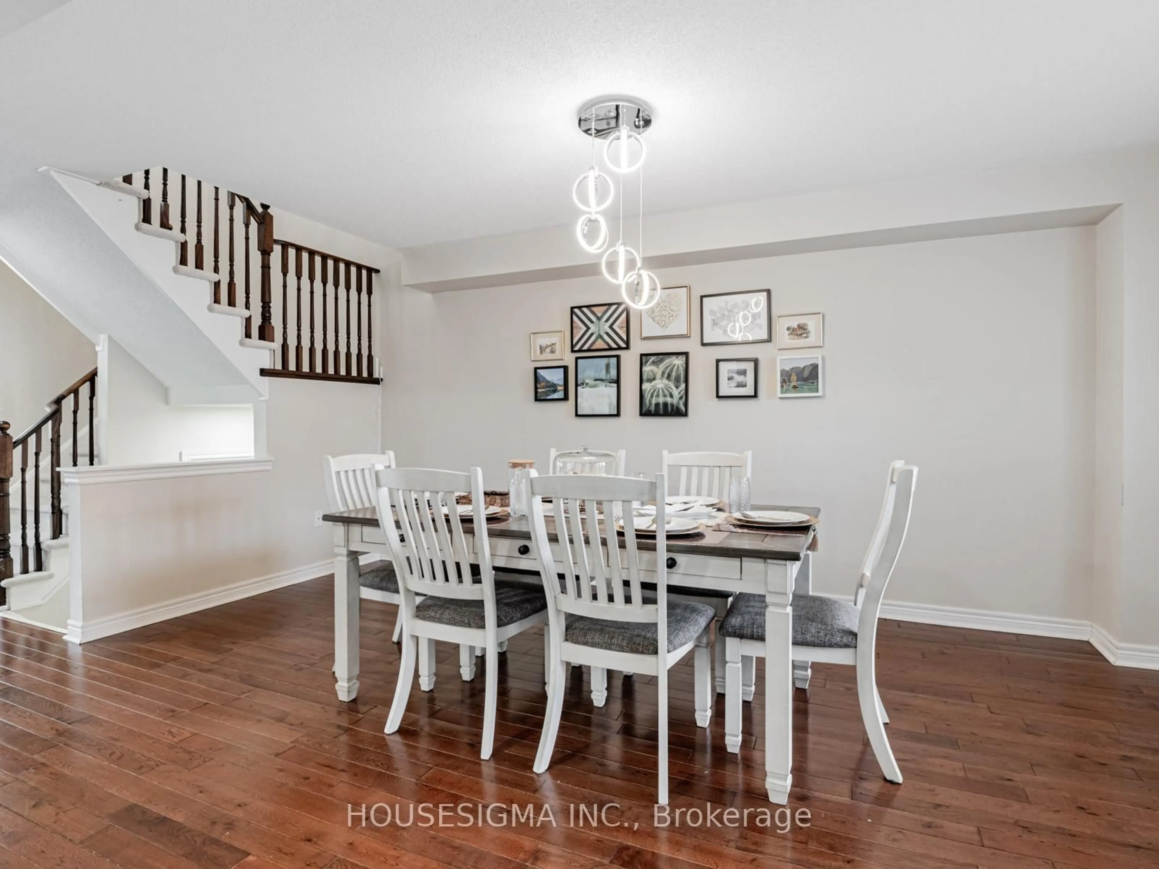 Dining room, wood/laminate floor for 12 Dollery Gate, Ajax Ontario L1T 0G7